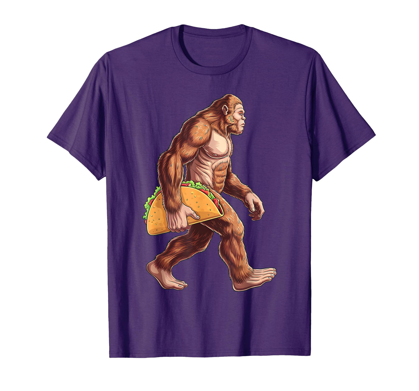 Bigfoot Carrying Taco Funny Cinco de Mayo Boys Men Sasquatch T-Shirt