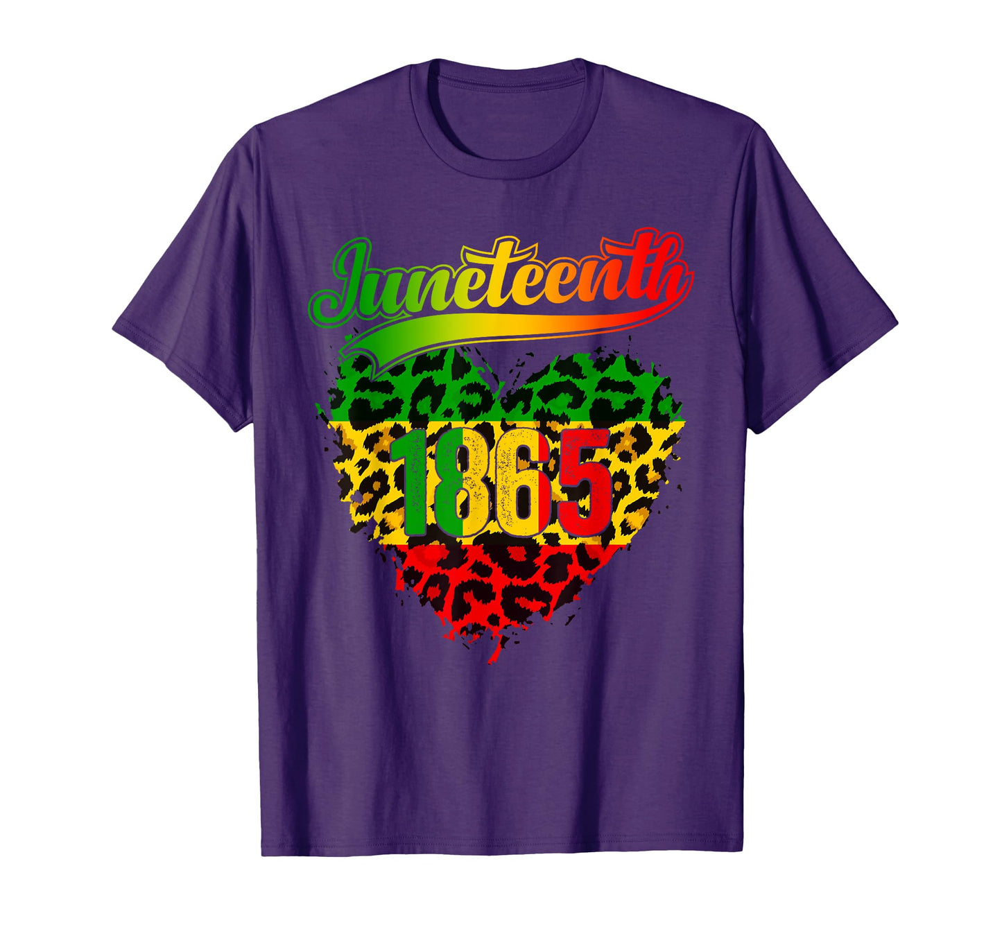 Celebrate African American Freedom Day Heart 1865 Juneteenth T-Shirt