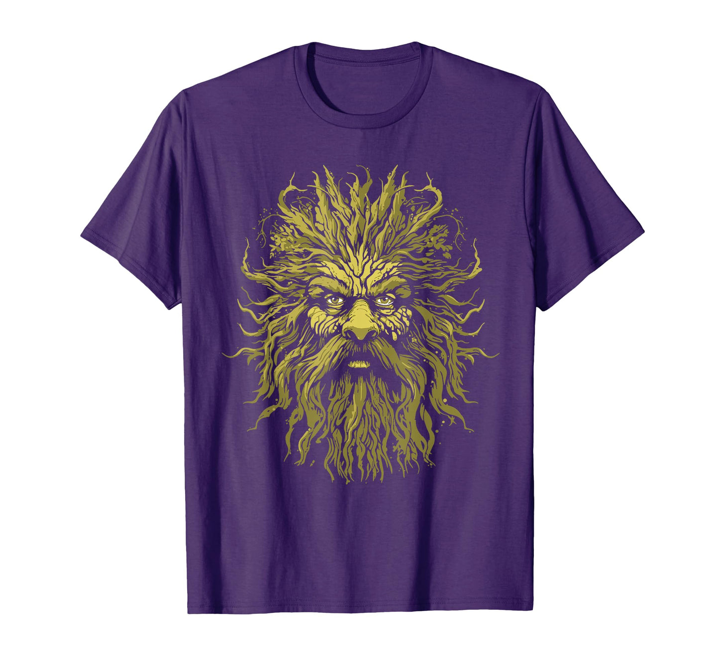 Sasquatch Nature Tree Beard Man T-Shirt