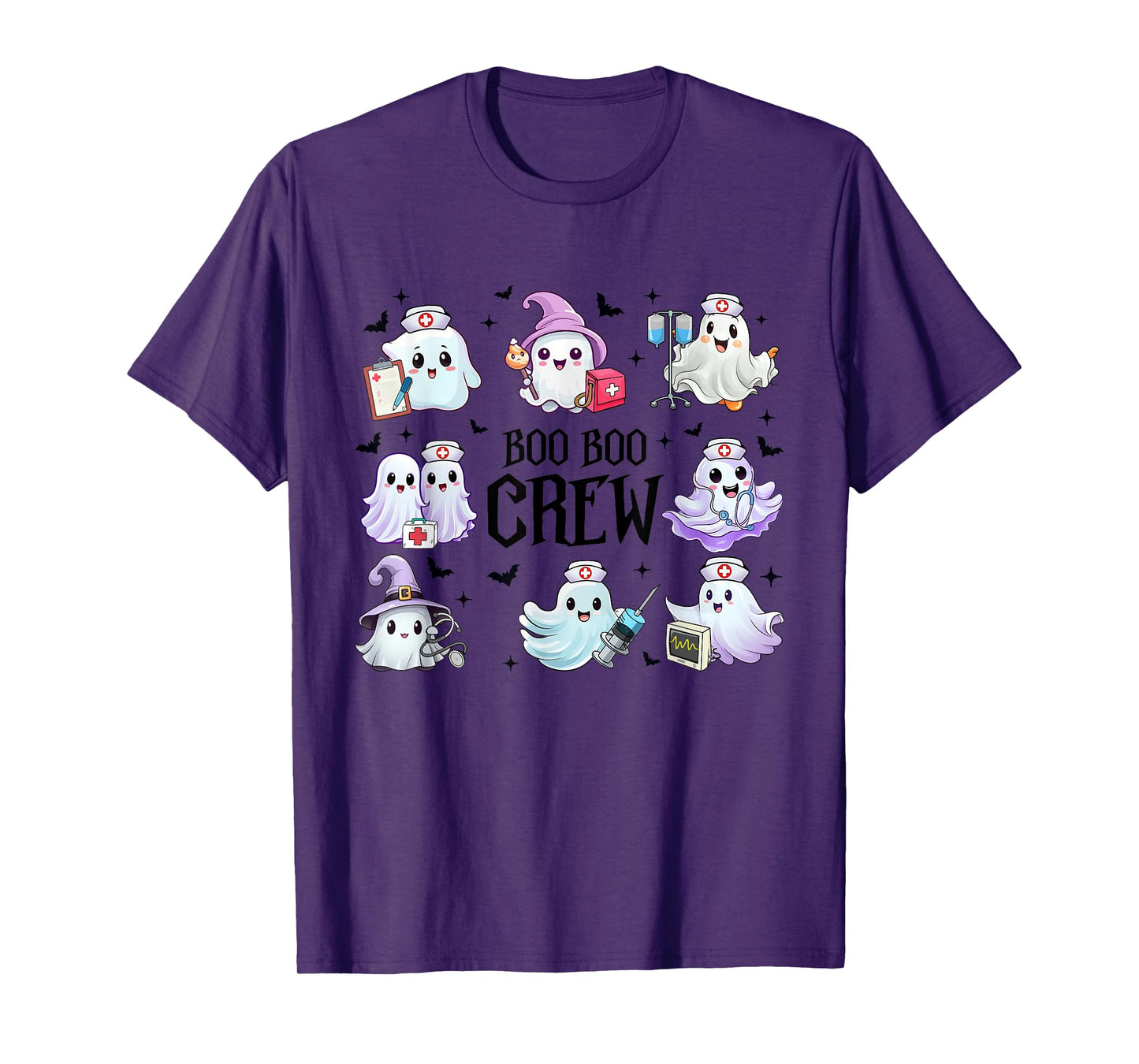 Boo Boo Crew Nurse Nursing Halloween Costumes Men Women T-Shirt