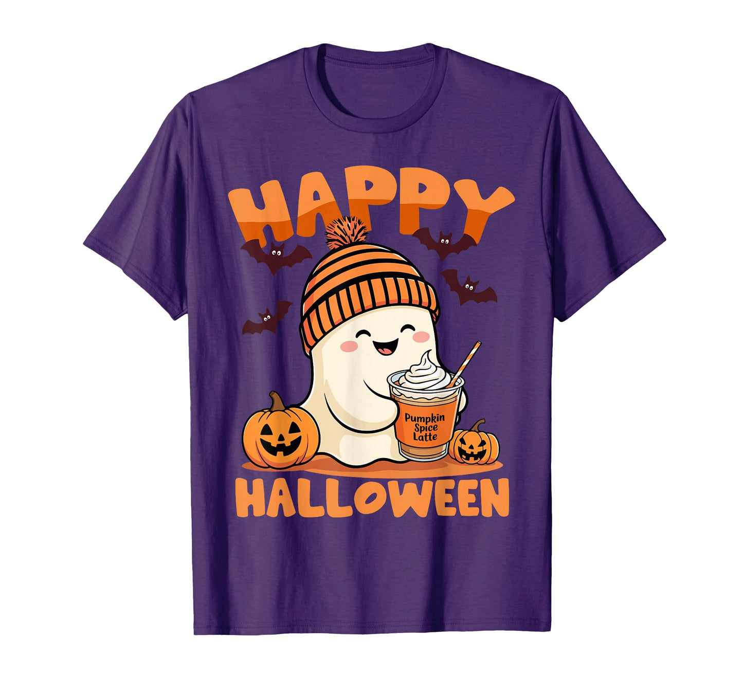 Funny Happy Halloween Boo Ghost Matching Family Couples 2025 T-Shirt