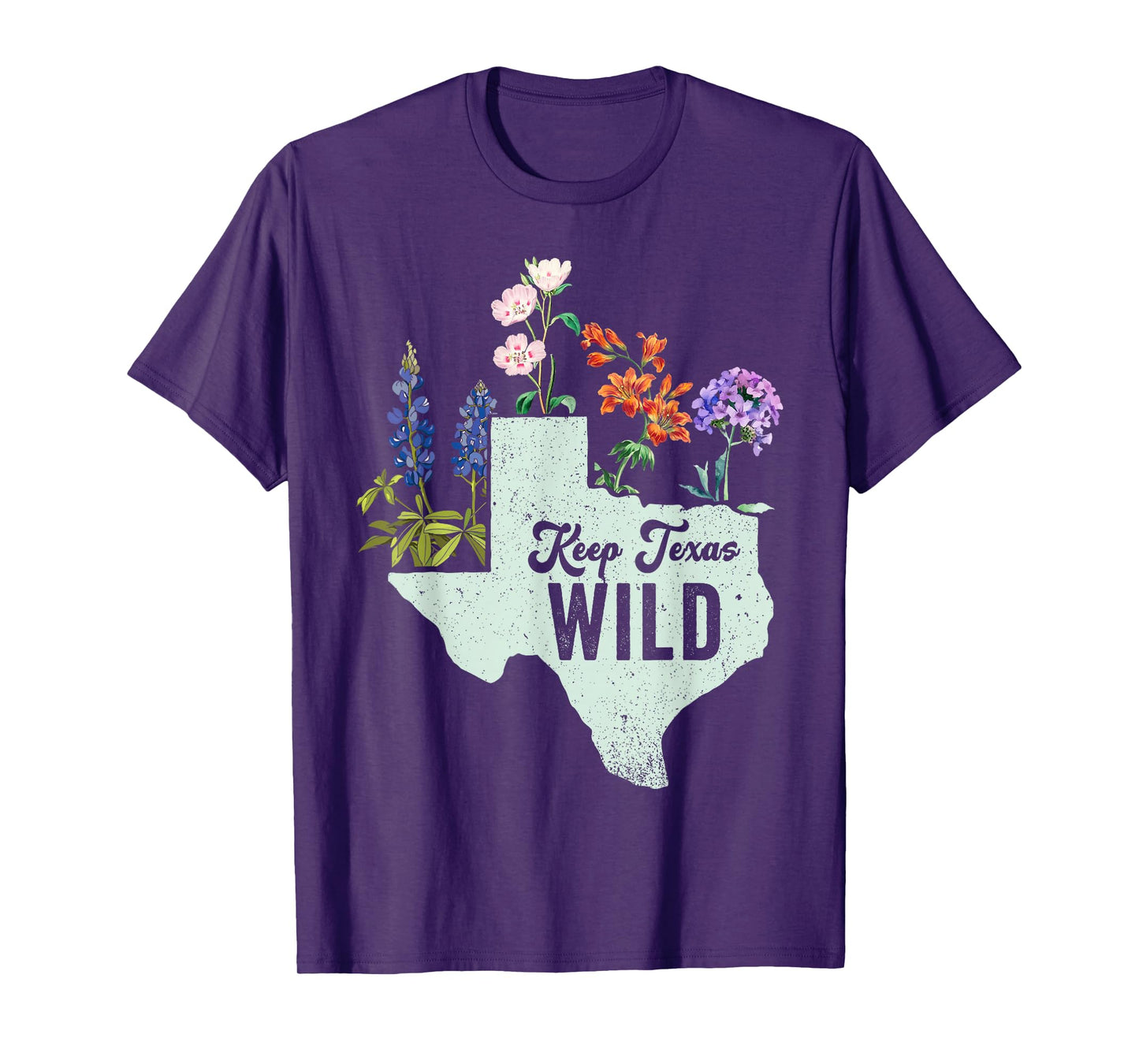Wildflower Fields Wildflowers Bluebonnet Texas Spring T-Shirt