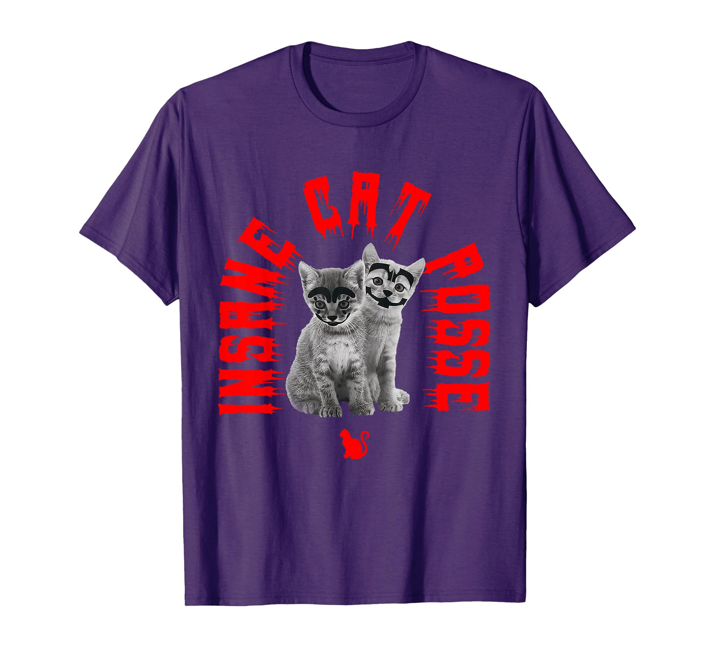 Insane Cat Posse Scary Cat Wear Horror Mask Spooky T-Shirt for Men Women