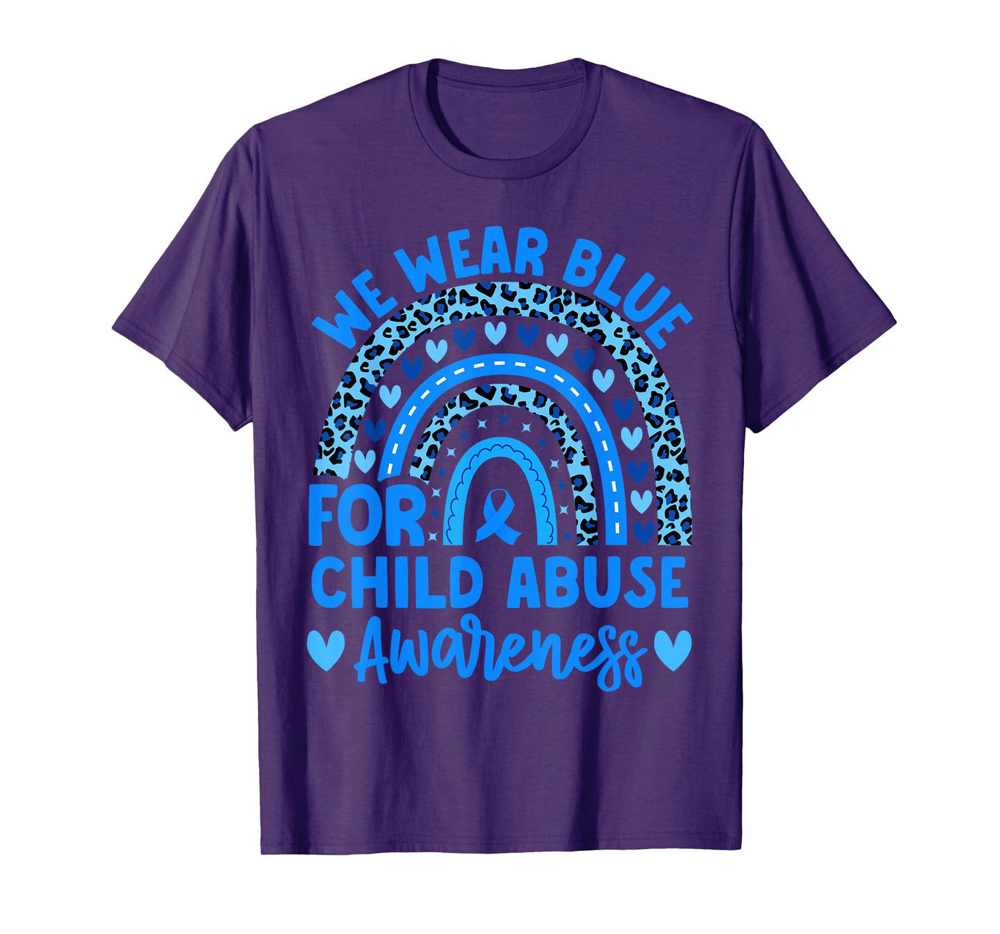 We Wear Blue Child Abuse Prevention child abuse awareness T-Shirt