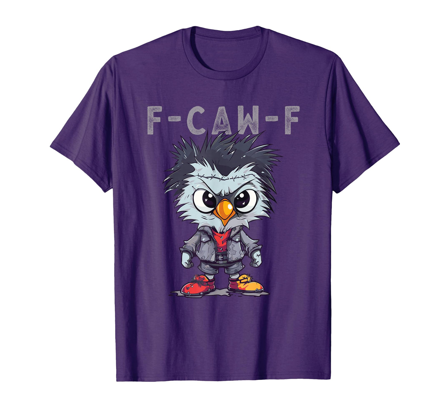 F-Caw-F Funny Chicken FCAWF Humour Quote Baby Rooster Meme T-Shirt