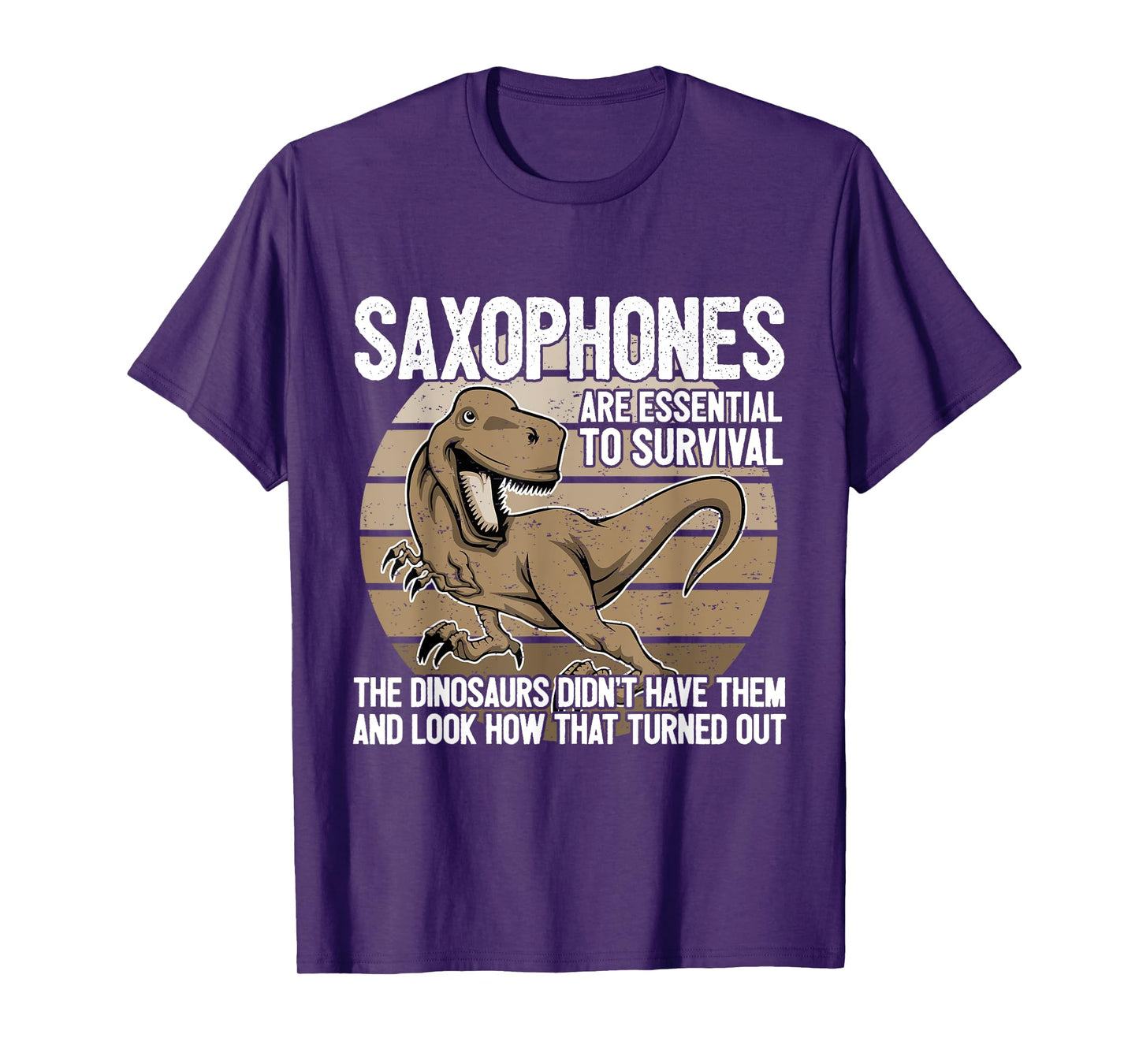 Saxophonist Saxist Sax Dinosaurs Saxophone T-Shirt