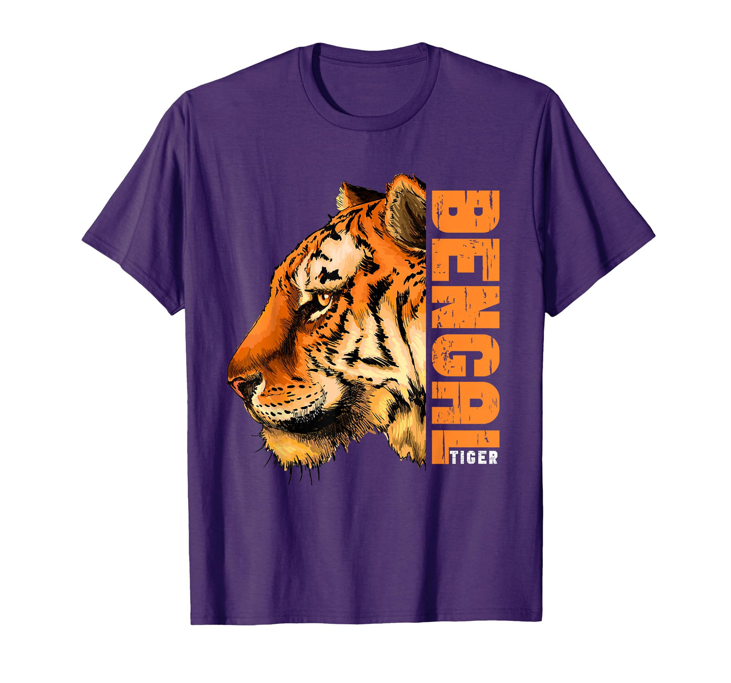 Retro Vintage Bengal Tiger Face Wild Tiger Face T-Shirt