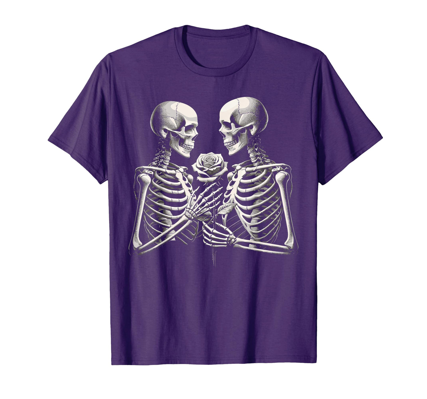 Skeleton Skull Love Goth Halloween T-Shirt