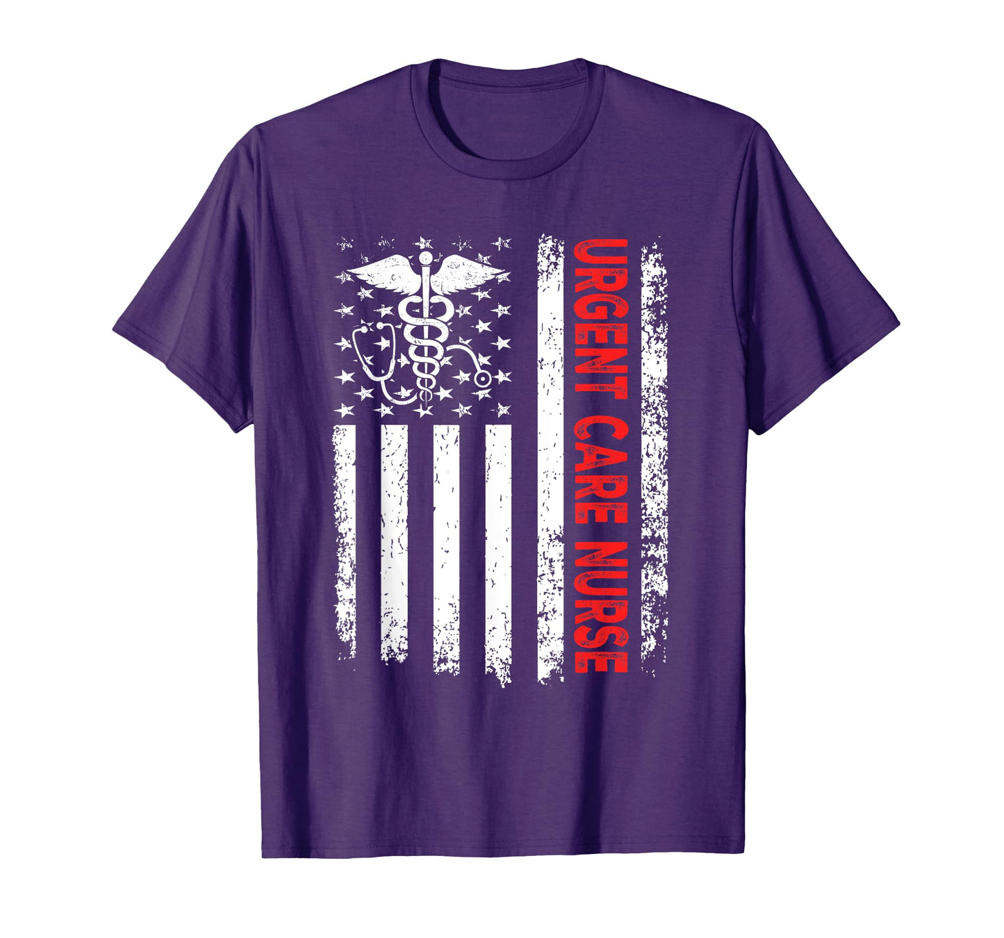 Urgent Care Nurse American Flag 4th of July Registered Nurse Women Men T-Shirt