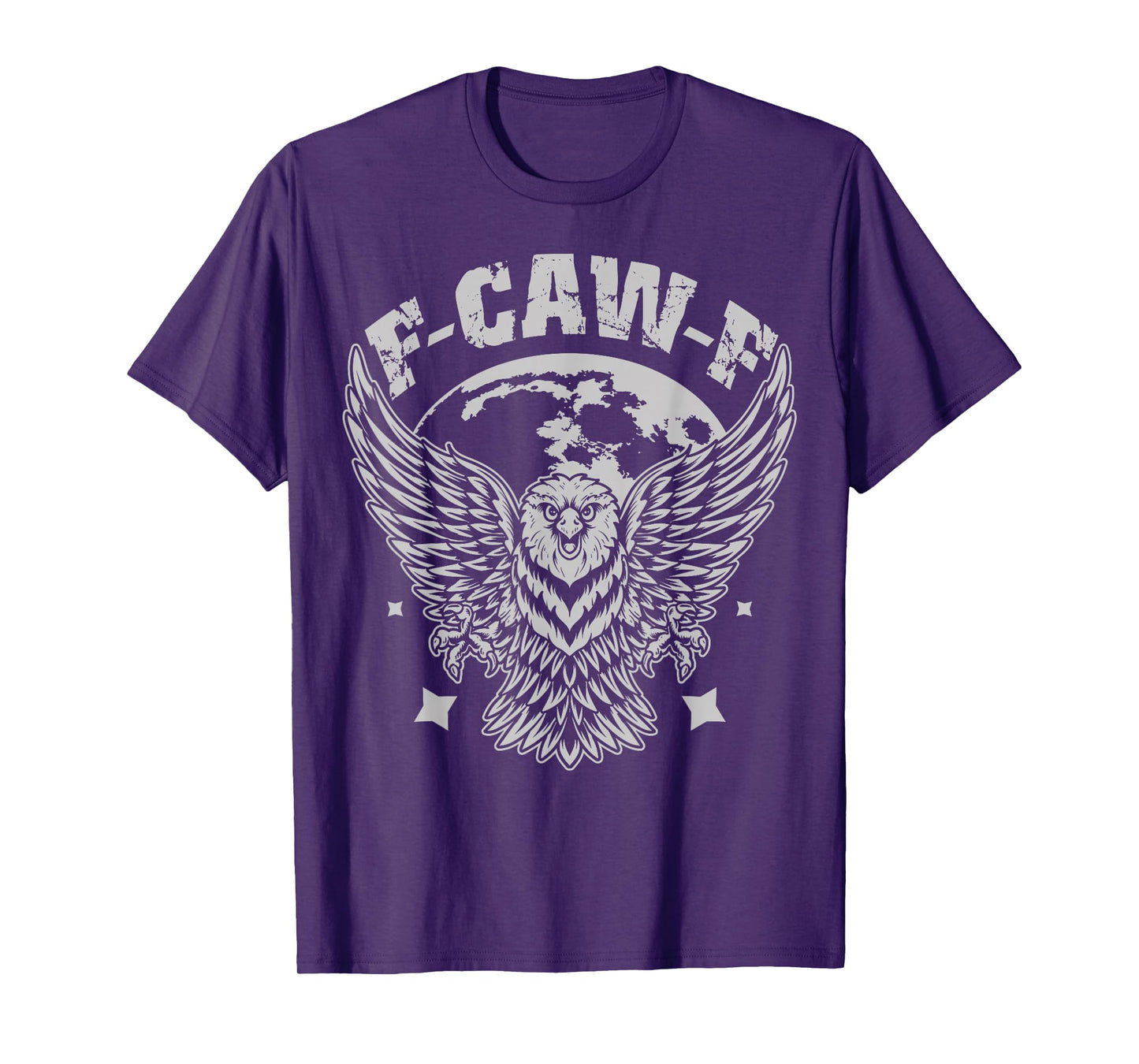 F-Caw-F Funny Eagle Moon Gothic Adult Rude Novelty Halloween T-Shirt