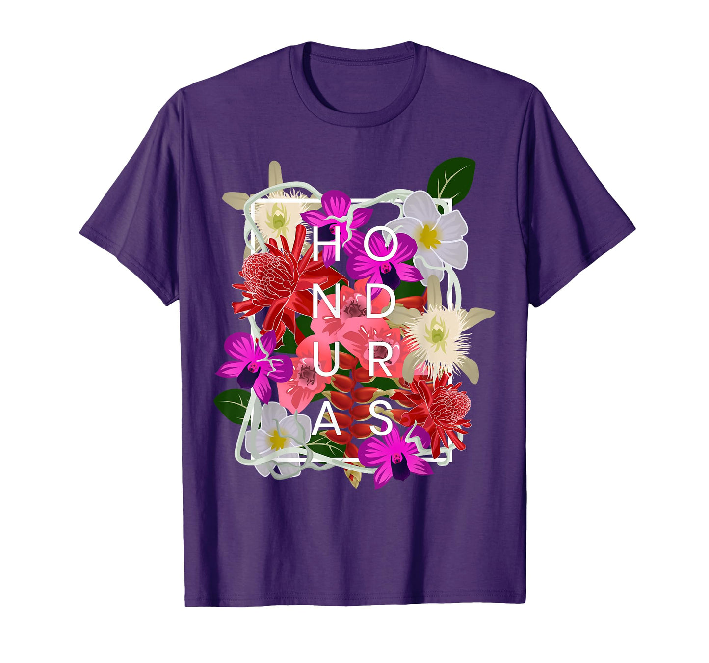 Flowers of Honduras Word Art - Honduran Pride T-Shirt