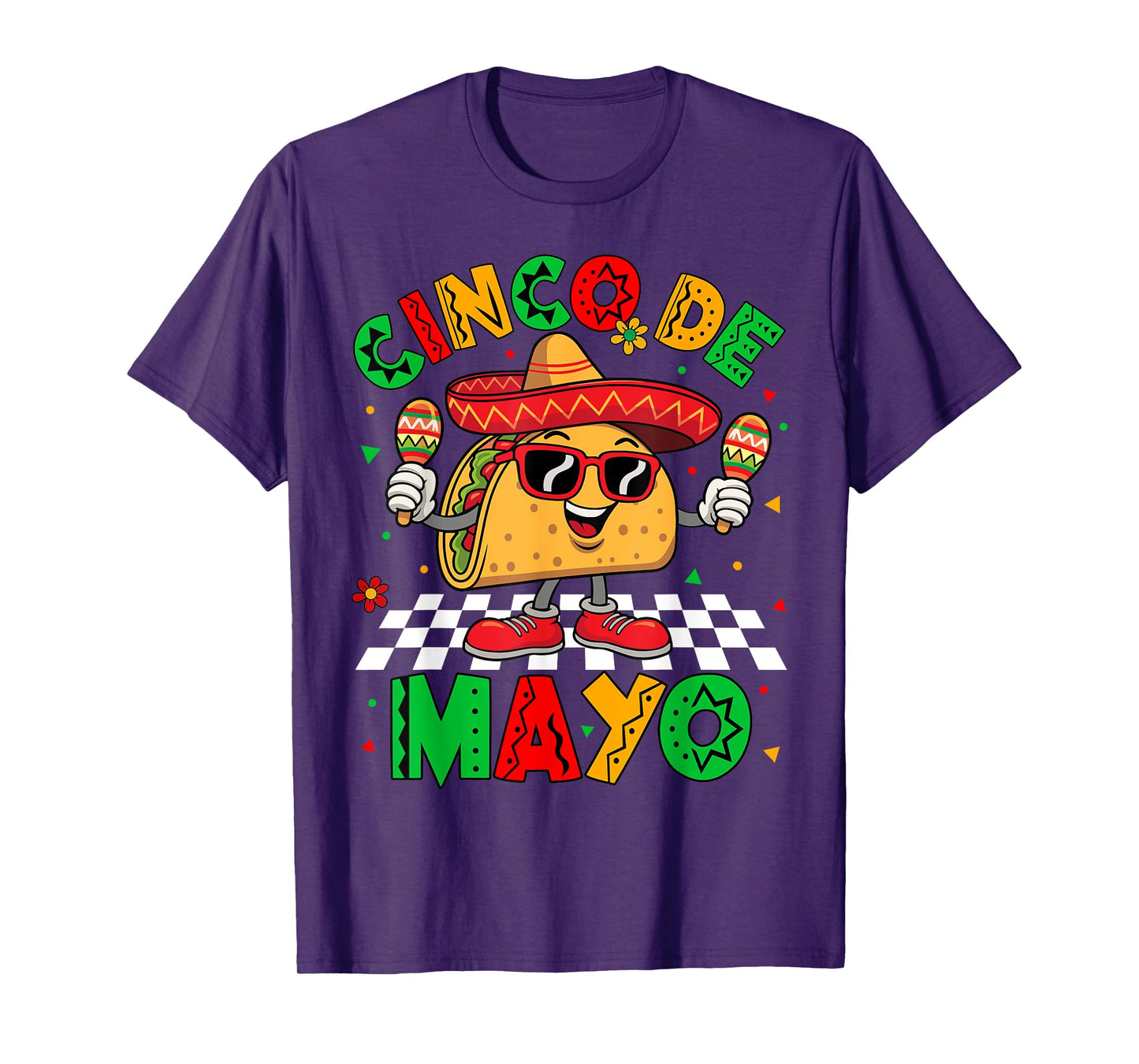 Cinco De Mayo Let's Fiesta Mexican Funny Taco Men Women Kids T-Shirt