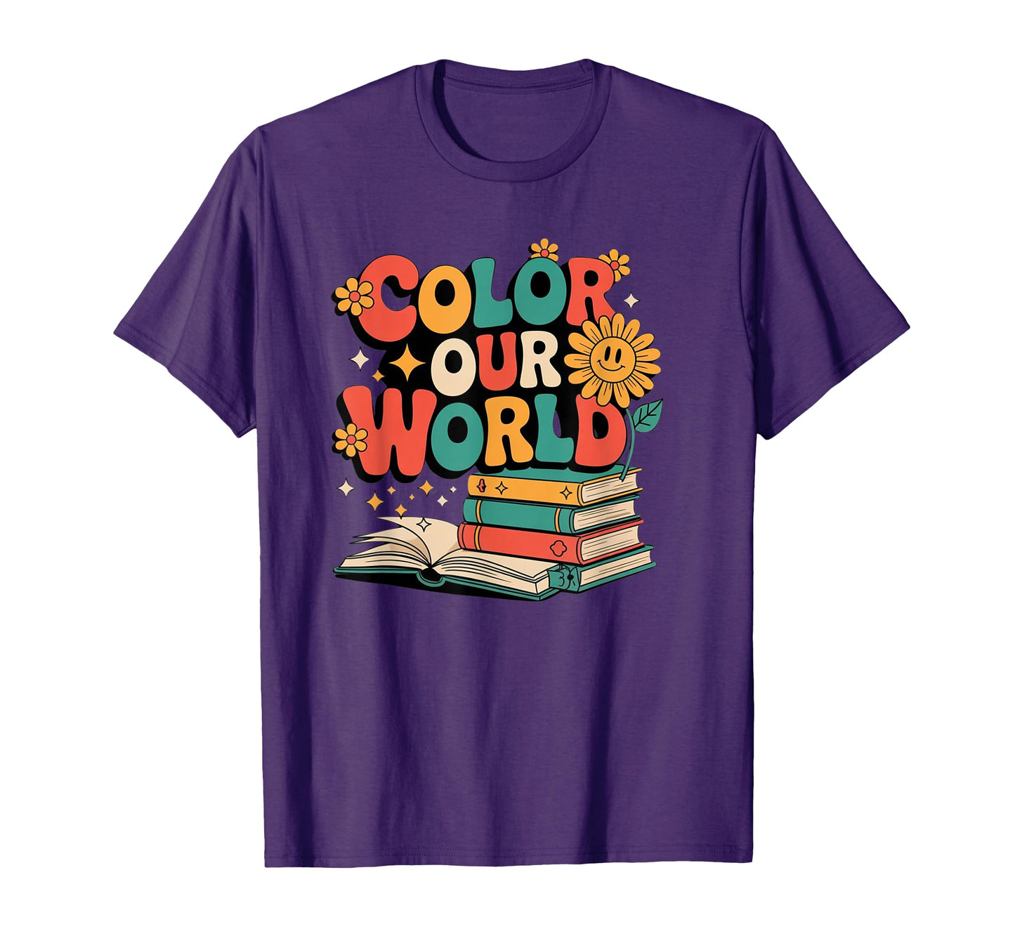 Color Our World Summer Reading 2025 Creativity Wildflowers T-Shirt