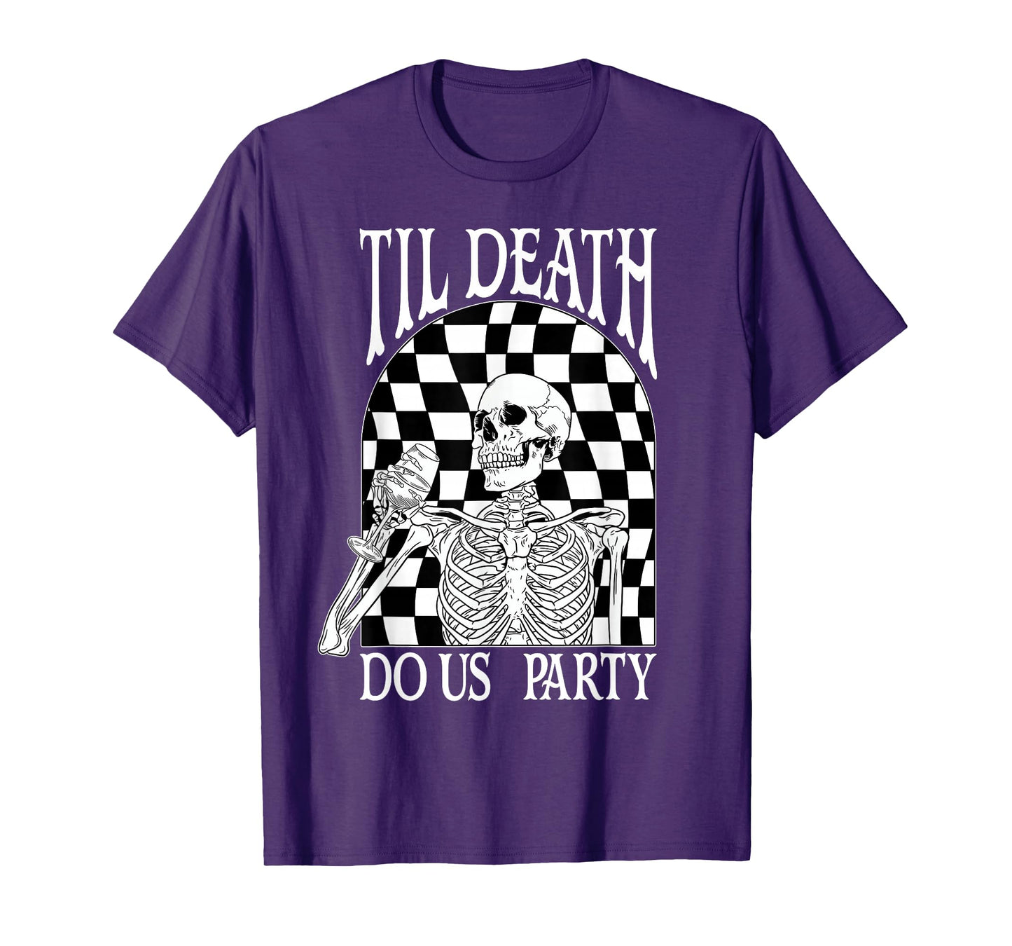 Til Death Do Us Party Skeleton Drinking Halloween Bach T-Shirt