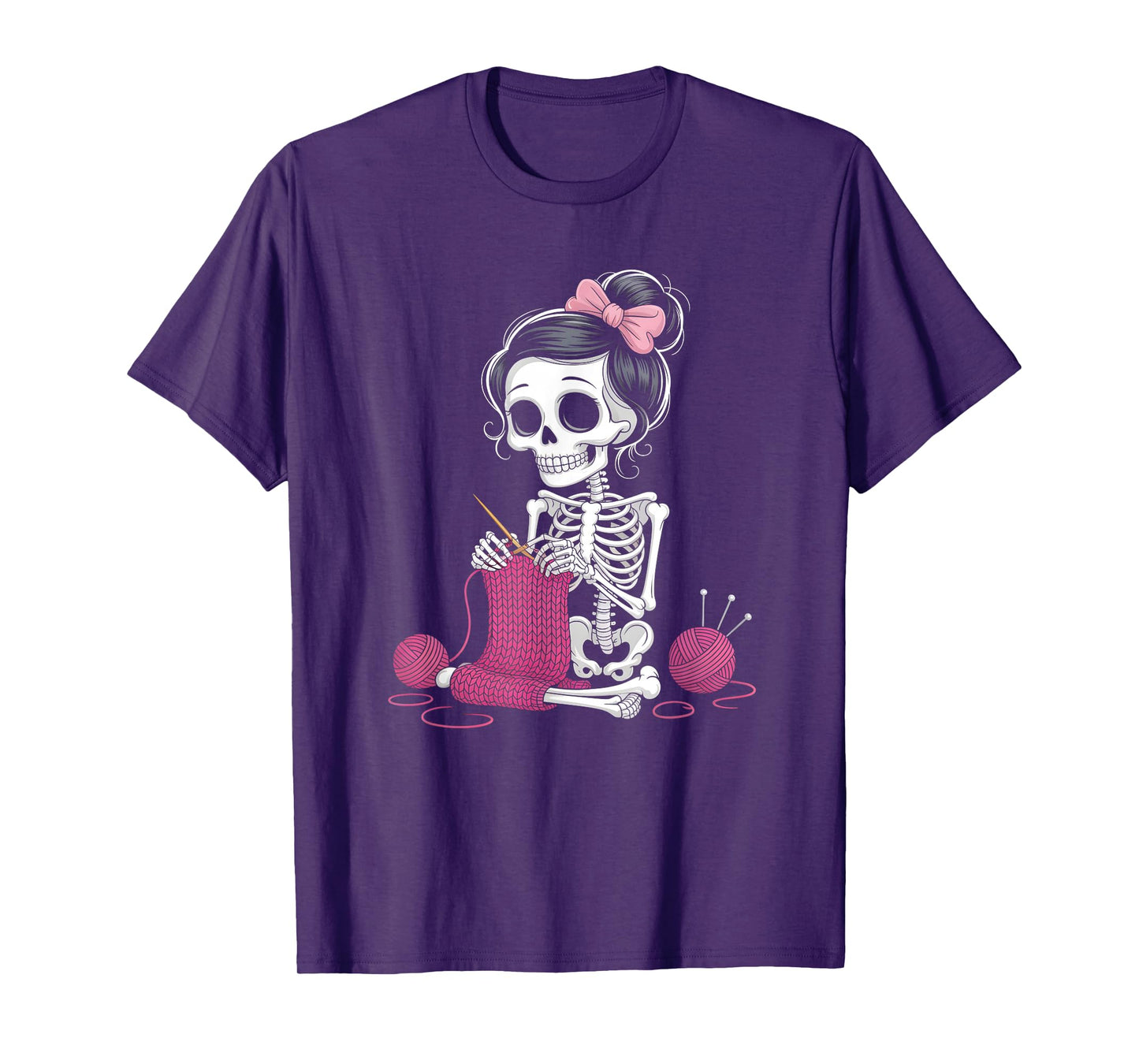 Halloween Skeleton Crochet Spooky T-Shirt