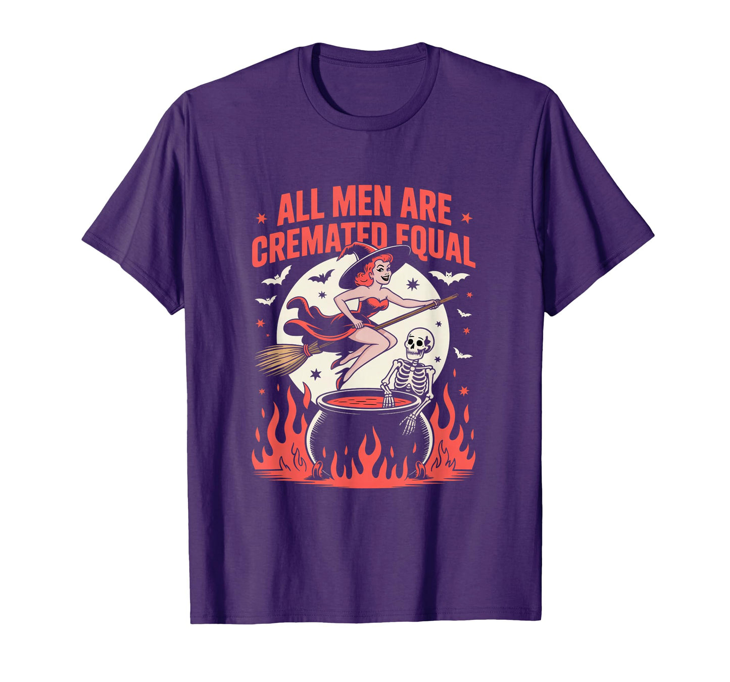 All Men are Cremated Equal Vintage Feminist Halloween T-Shirt