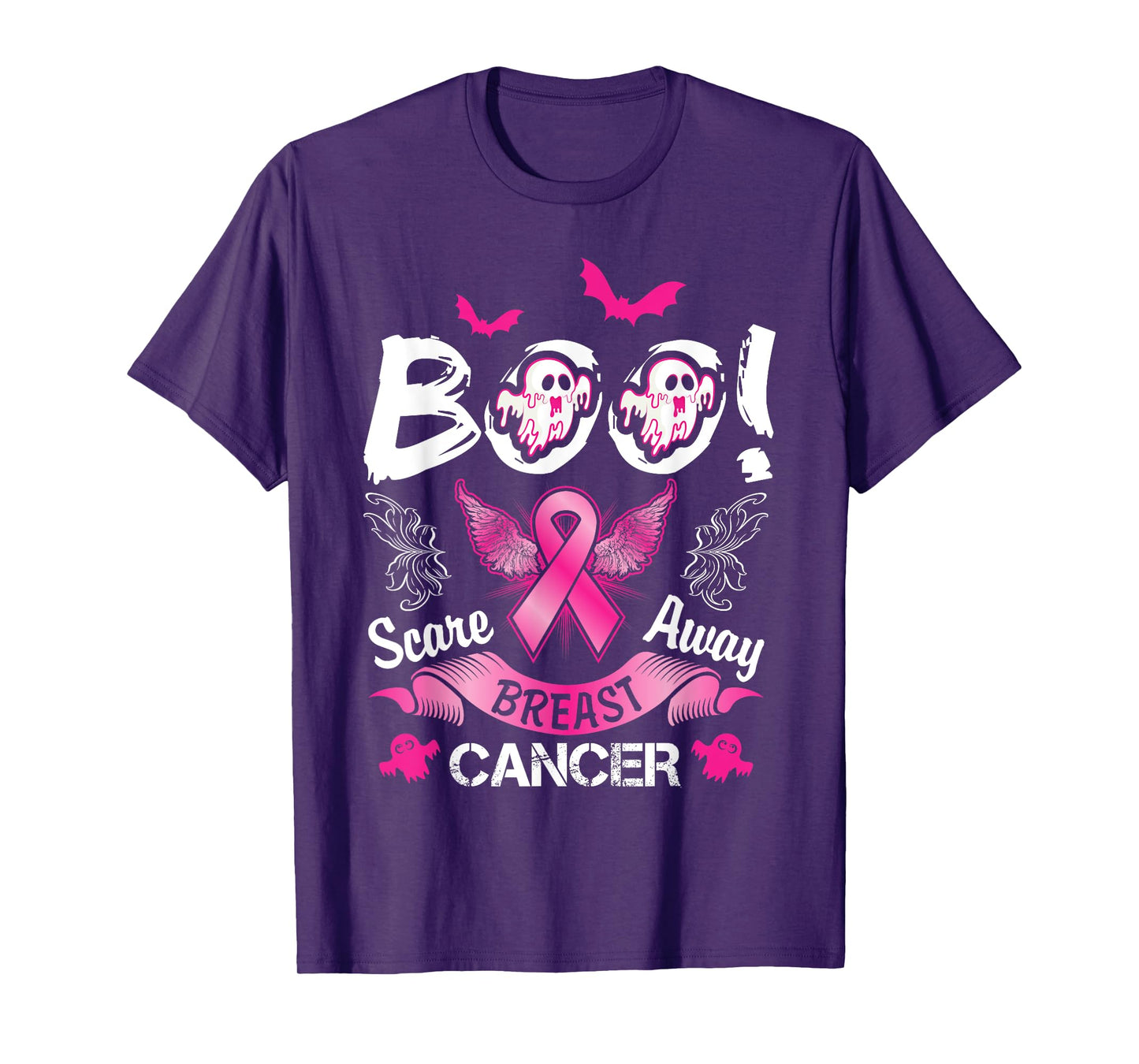 Scare away Breast Cancer, Funny Halloween T-Shirt