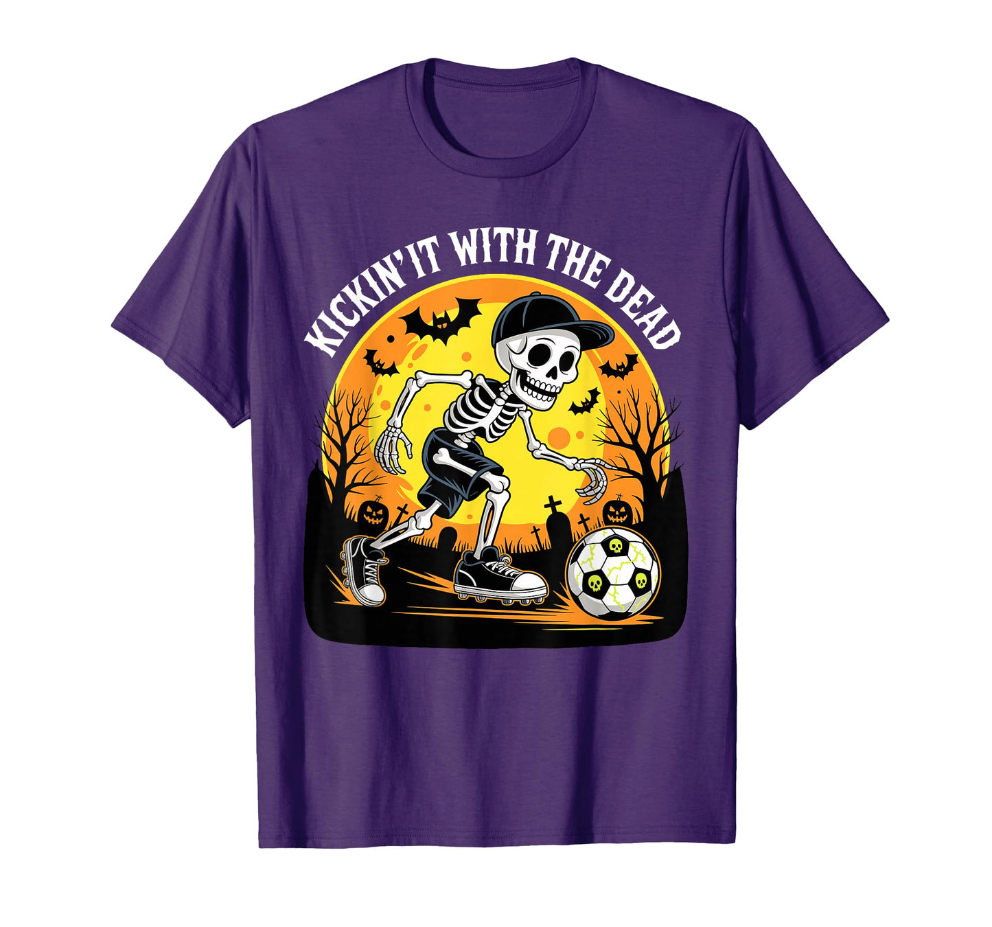 Kickin' It Halloween Skeleton Soccer Player T-Shirt
