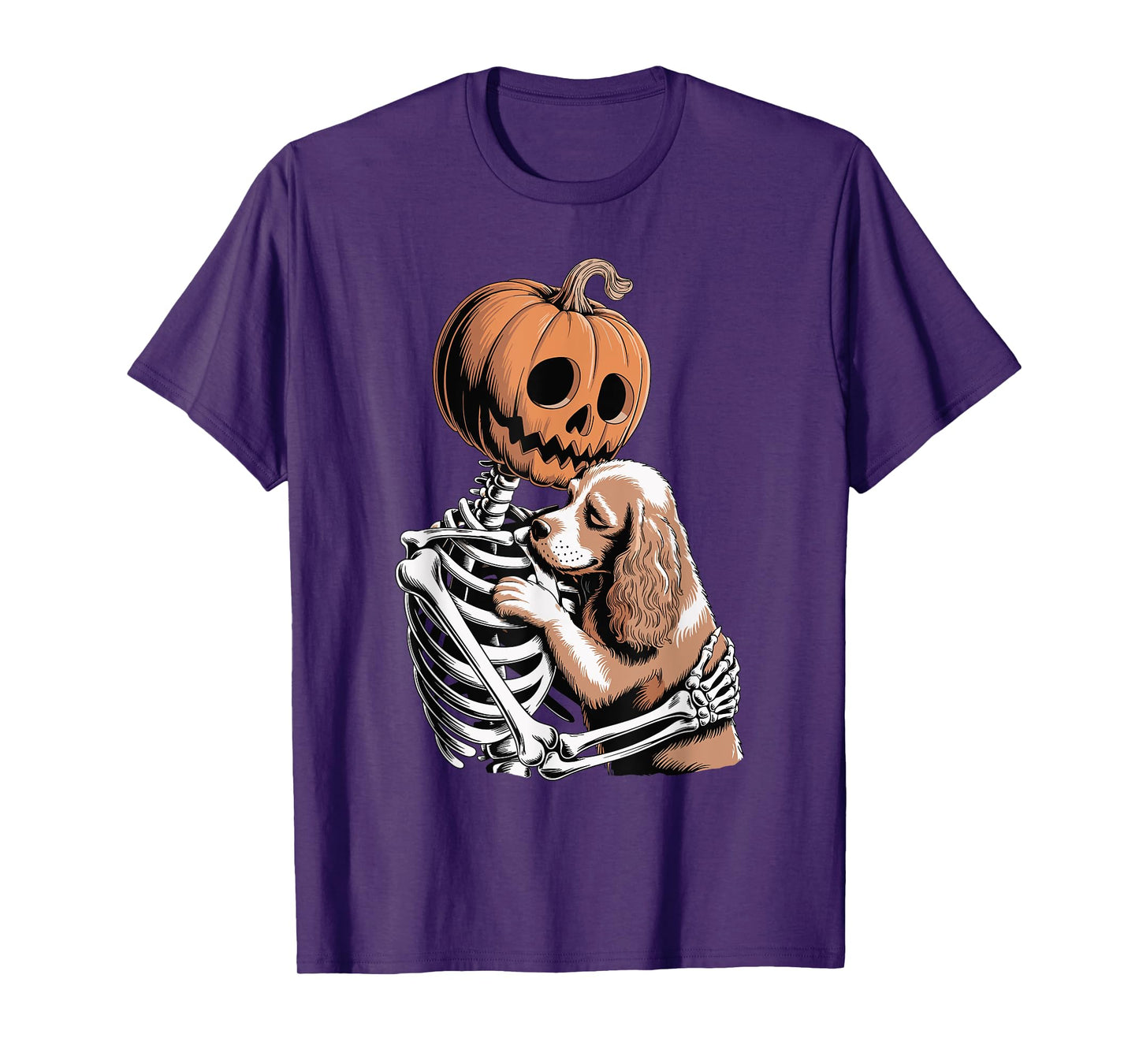 Halloween Skeleton English Cocker Spaniel T-Shirt