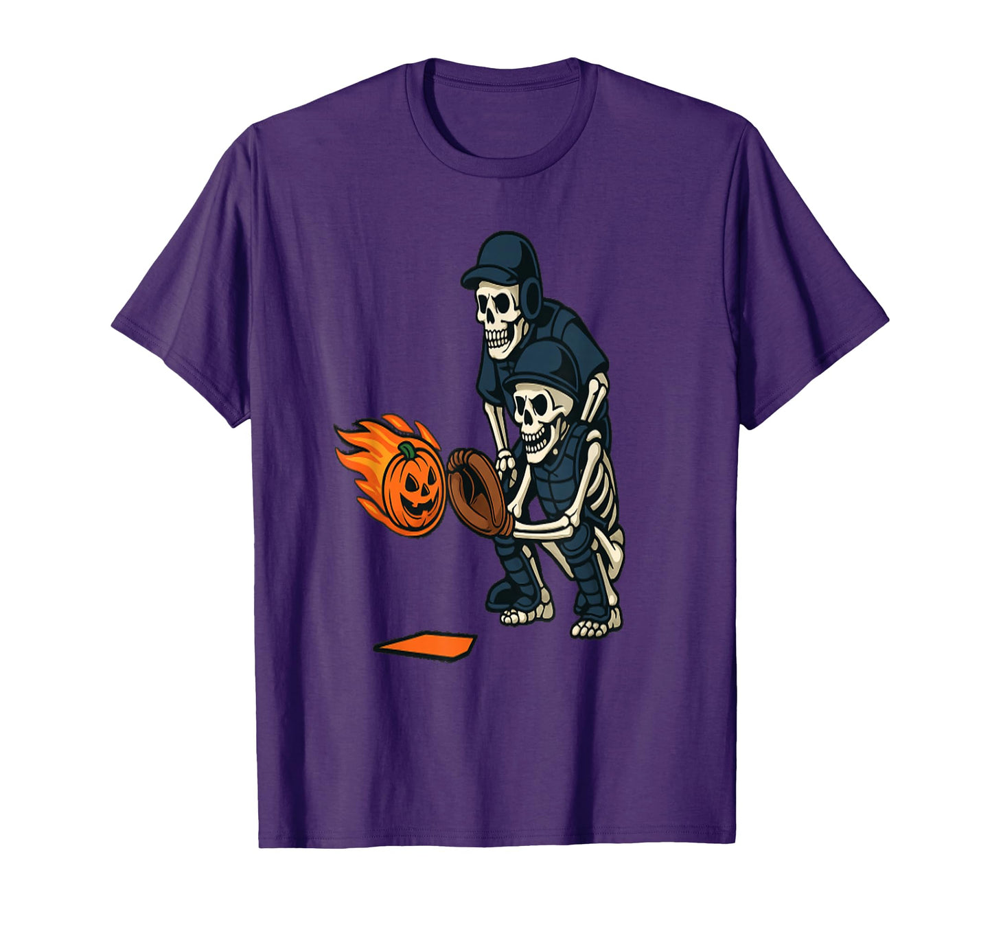 Skeleton Baseball Players Halloween Costume Idea. T-Shirt