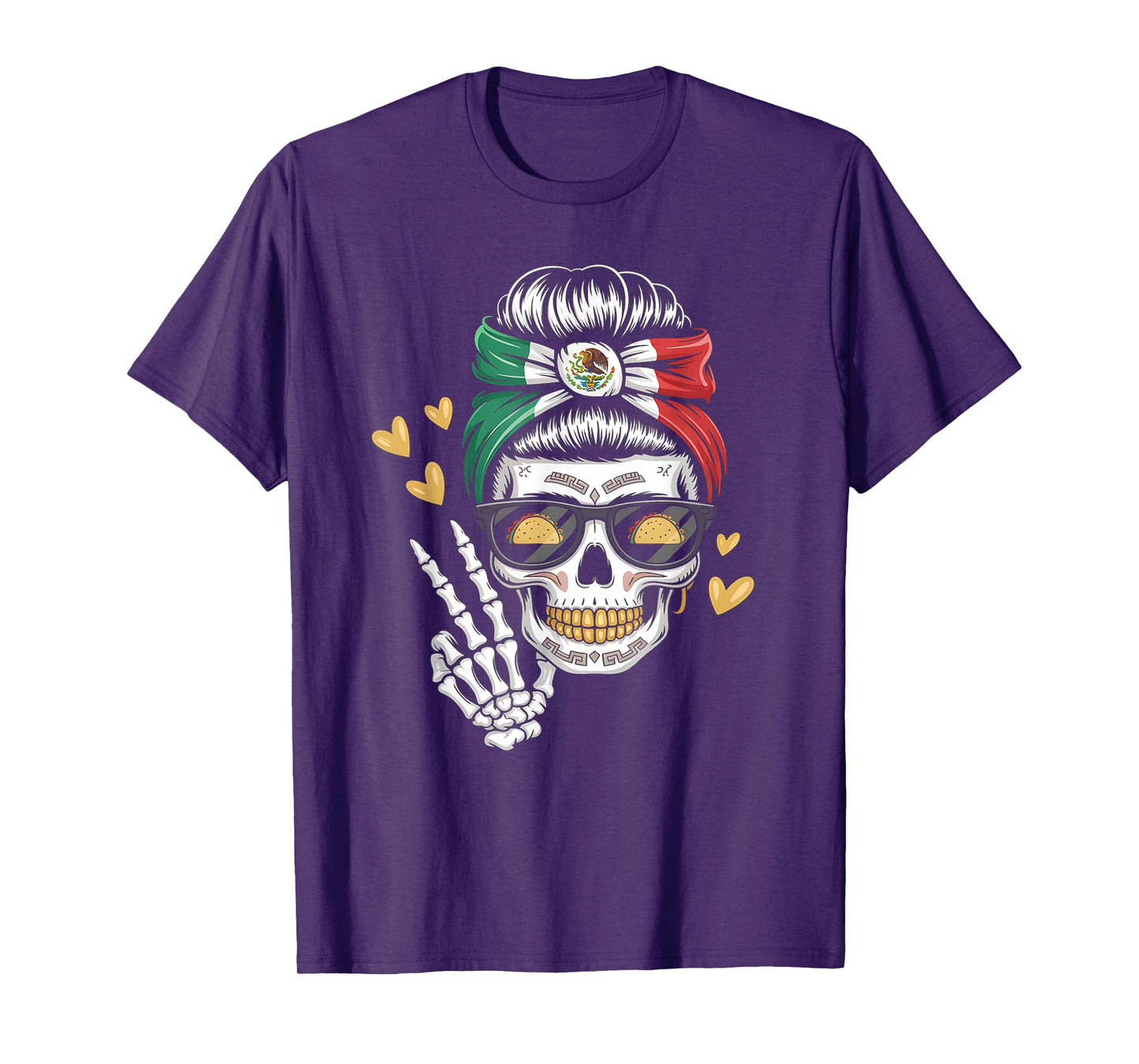 Skeleton Women Mexico Cinco De Mayo Mexican Independence Day T-Shirt