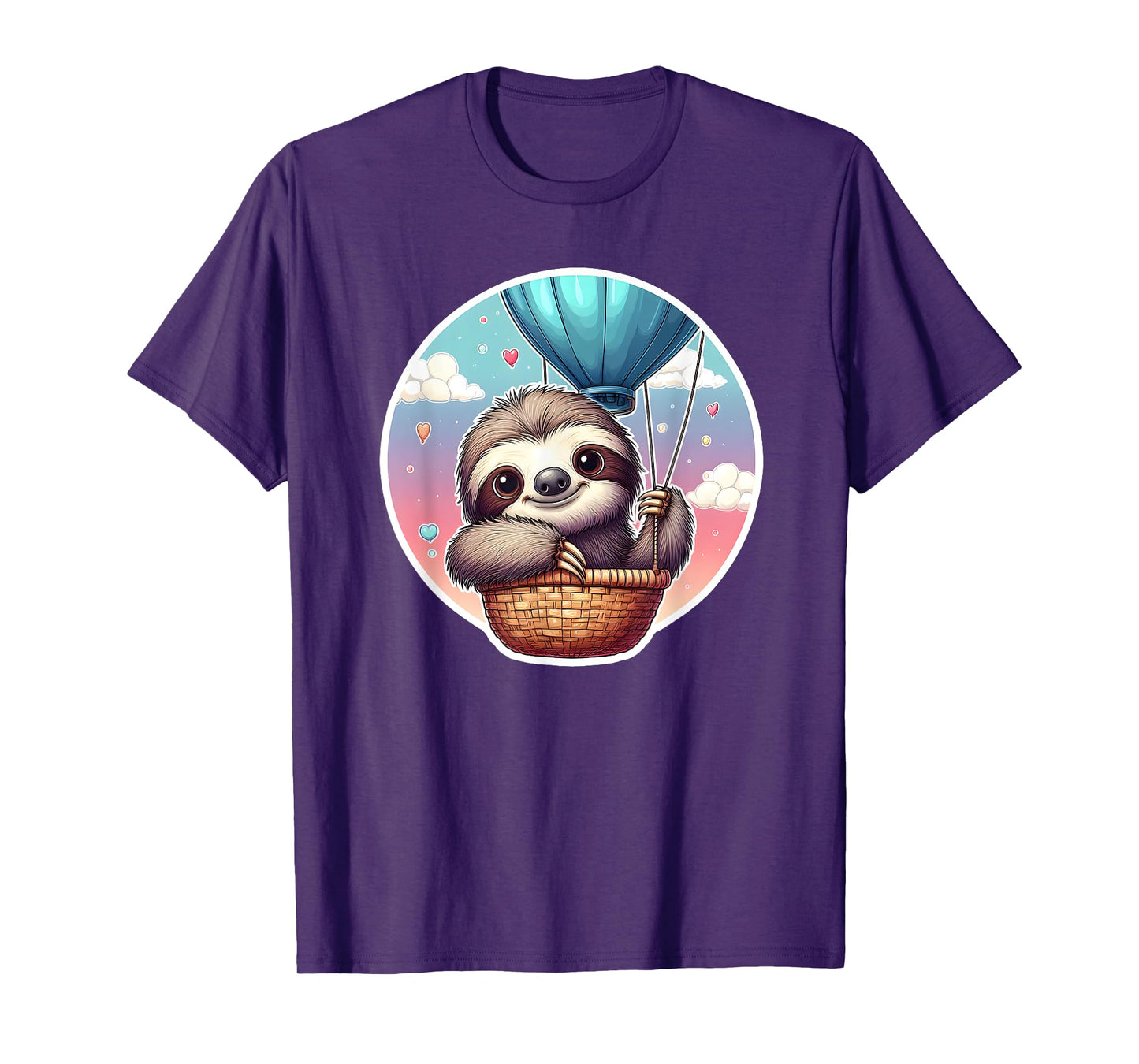 Sloth Balloon Birthday T-Shirt