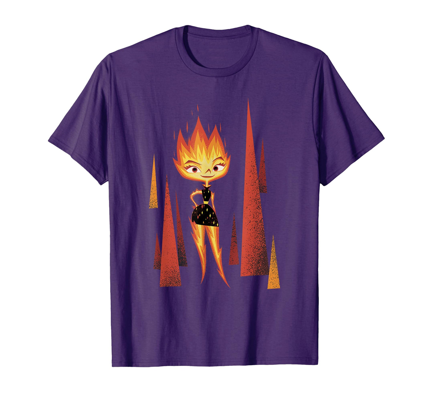 Disney Pixar Elemental Minimalistic Fire Ember Portrait T-Shirt