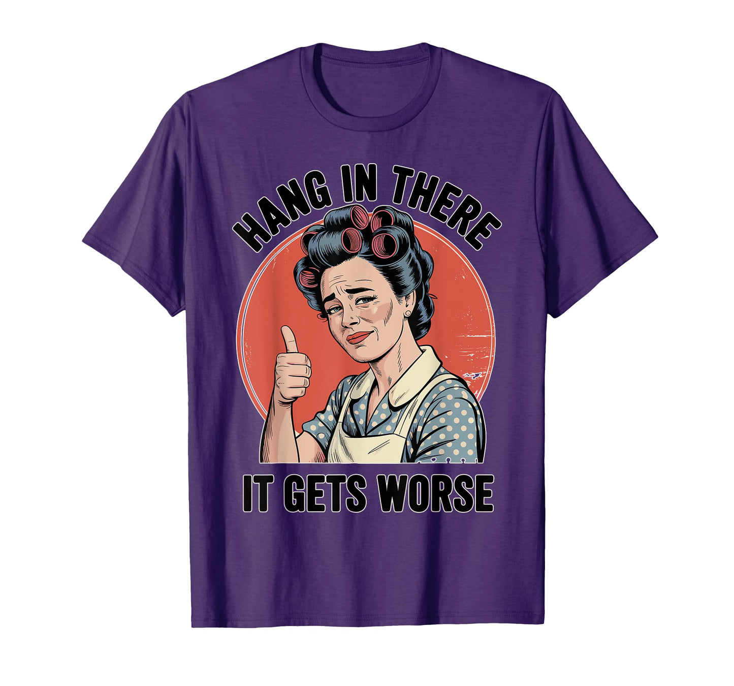 Retro Sarcastic Humor Dread Cartoon Dark Funny T-Shirt