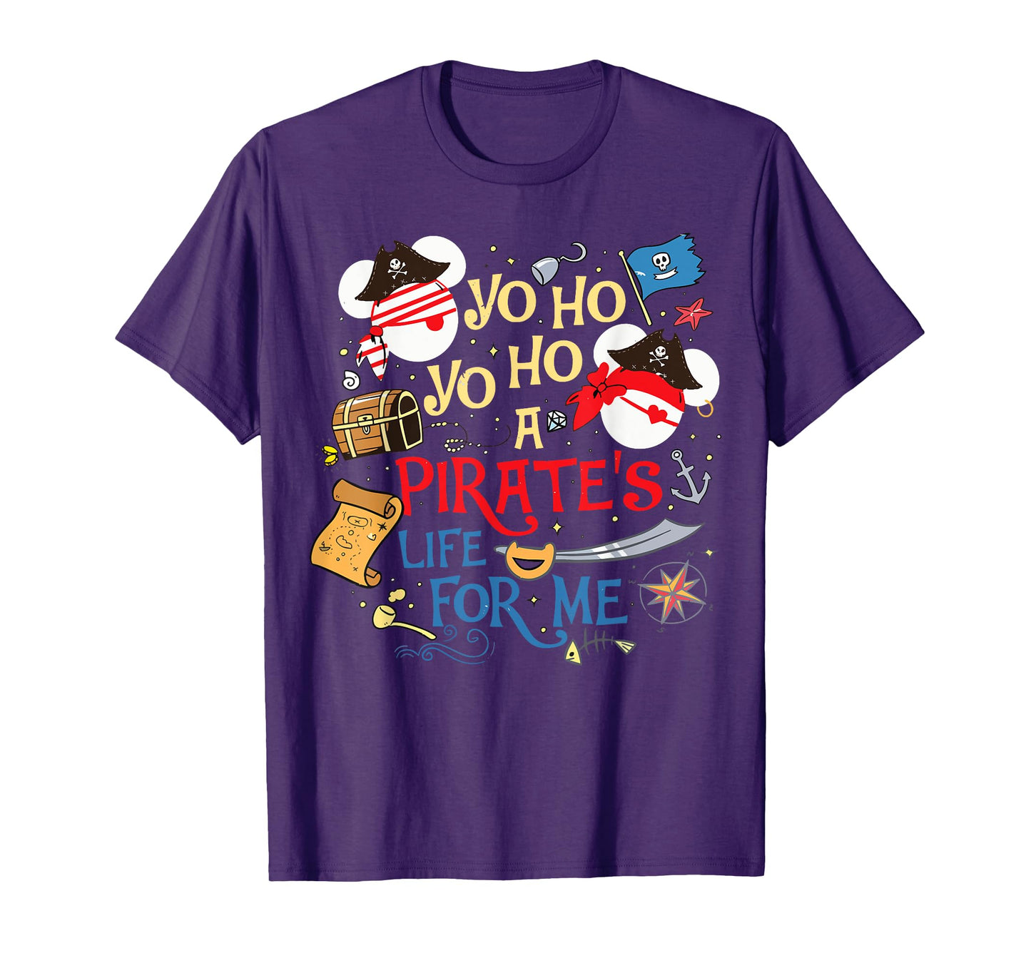 Funny Pirate Women Man Kids Family Vacation Trip T-Shirt