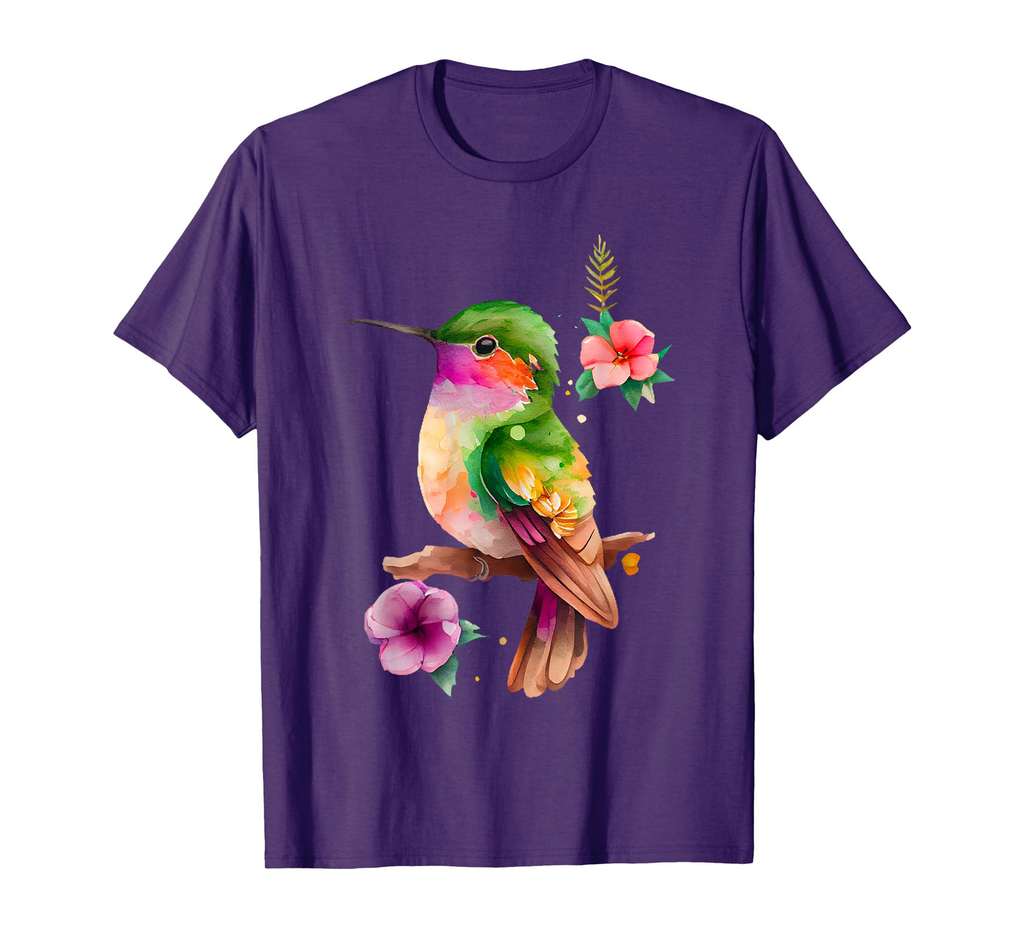 Vintage Hummingbird Bird Lover Hummingbird Men Women T-Shirt