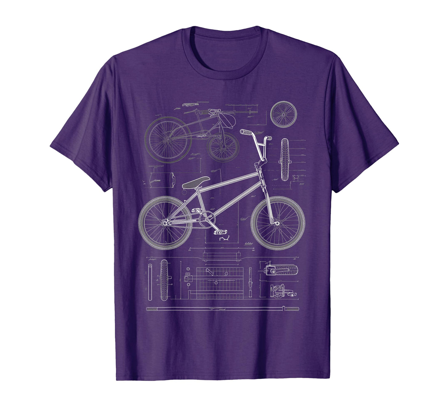 BMX Bike Blueprint T-Shirt