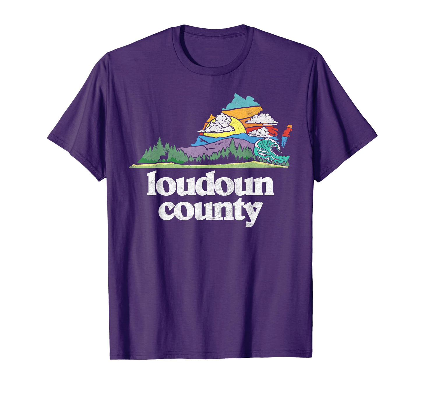 Loudoun County Virginia Outdoors & Nature Lover Retro T-Shirt