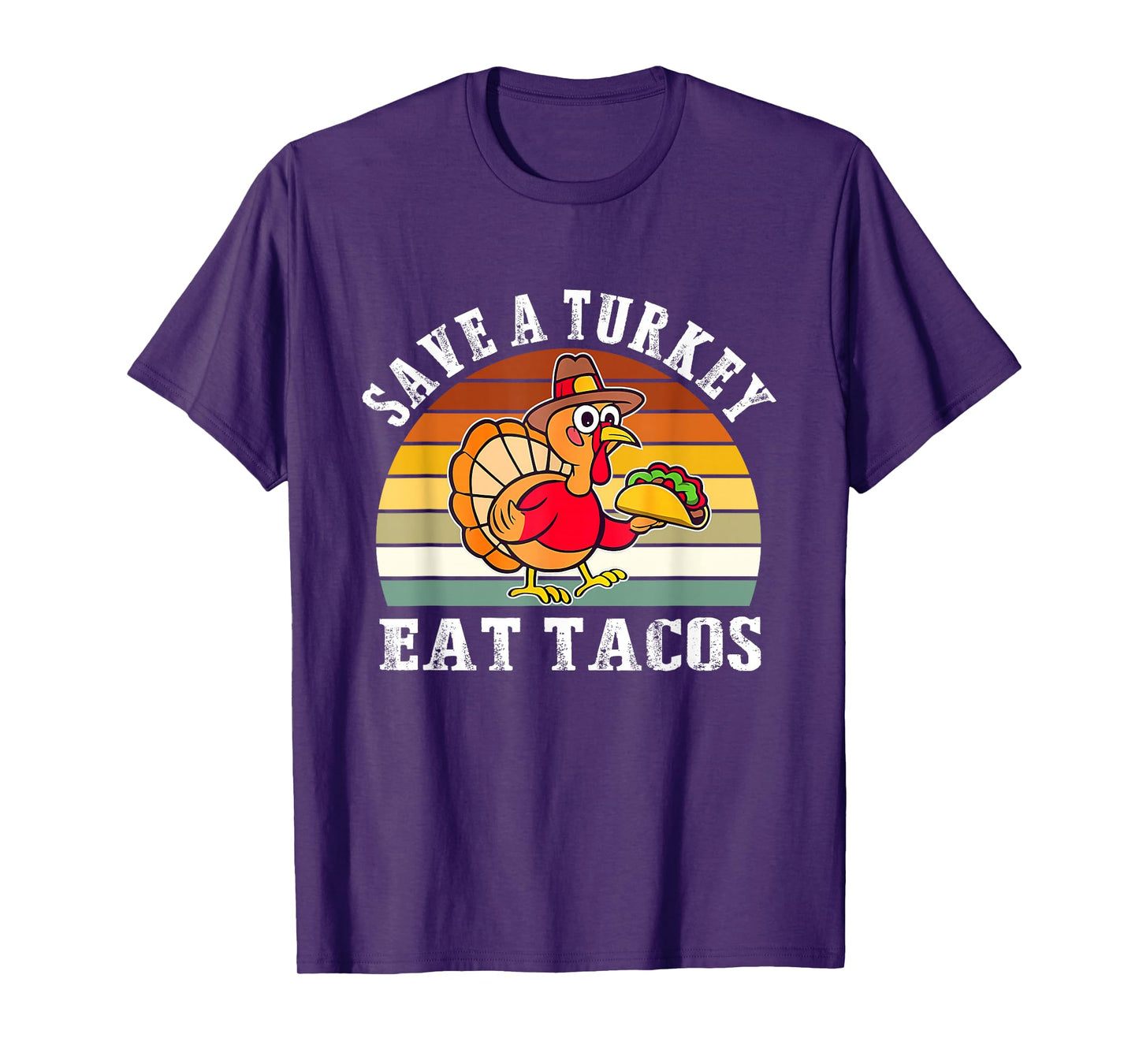 Save A Turkey Eat Tacos Mexican Thanksgiving T-Shirt