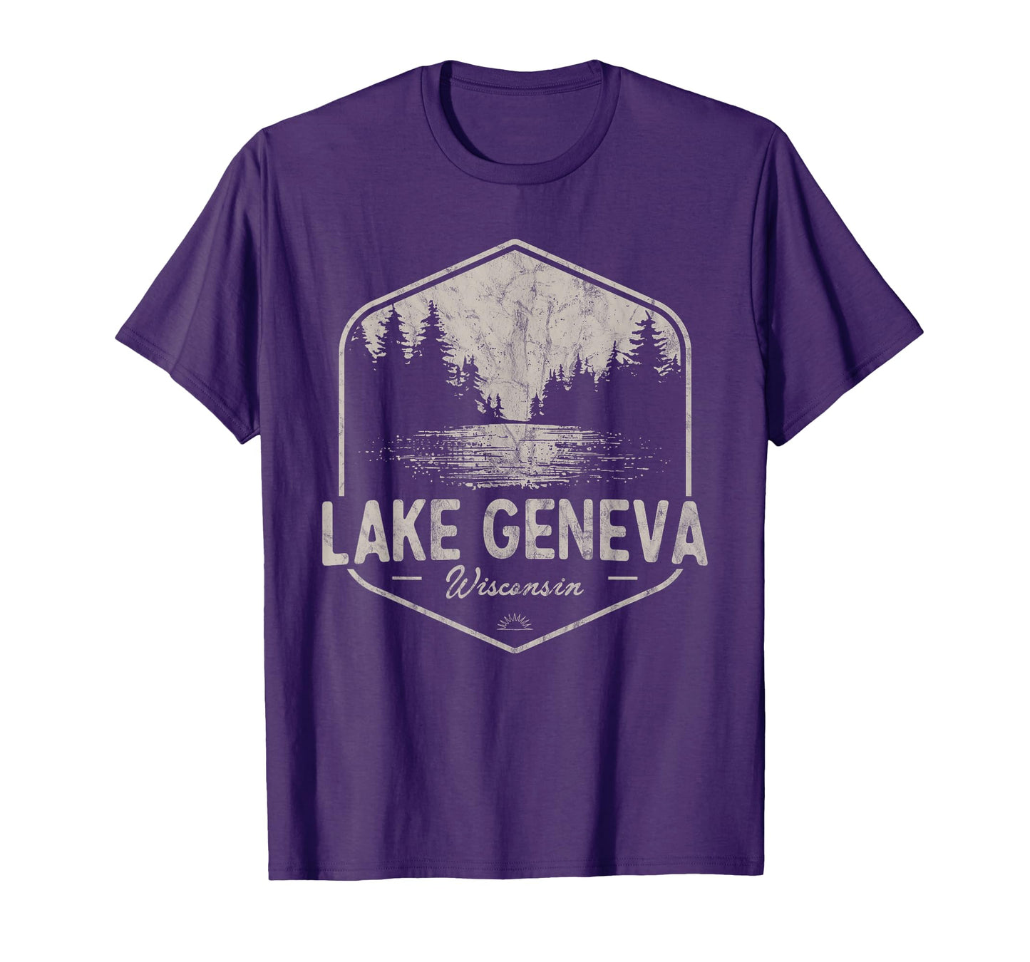 Lake Geneva Wisconsin Outdoors Vintage T-Shirt