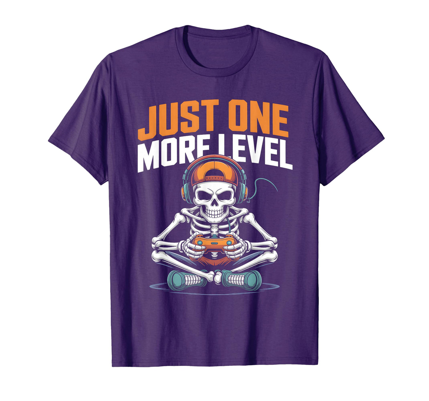 Funny Spooky Gamer Halloween Skeleton Costume for Men Boys T-Shirt