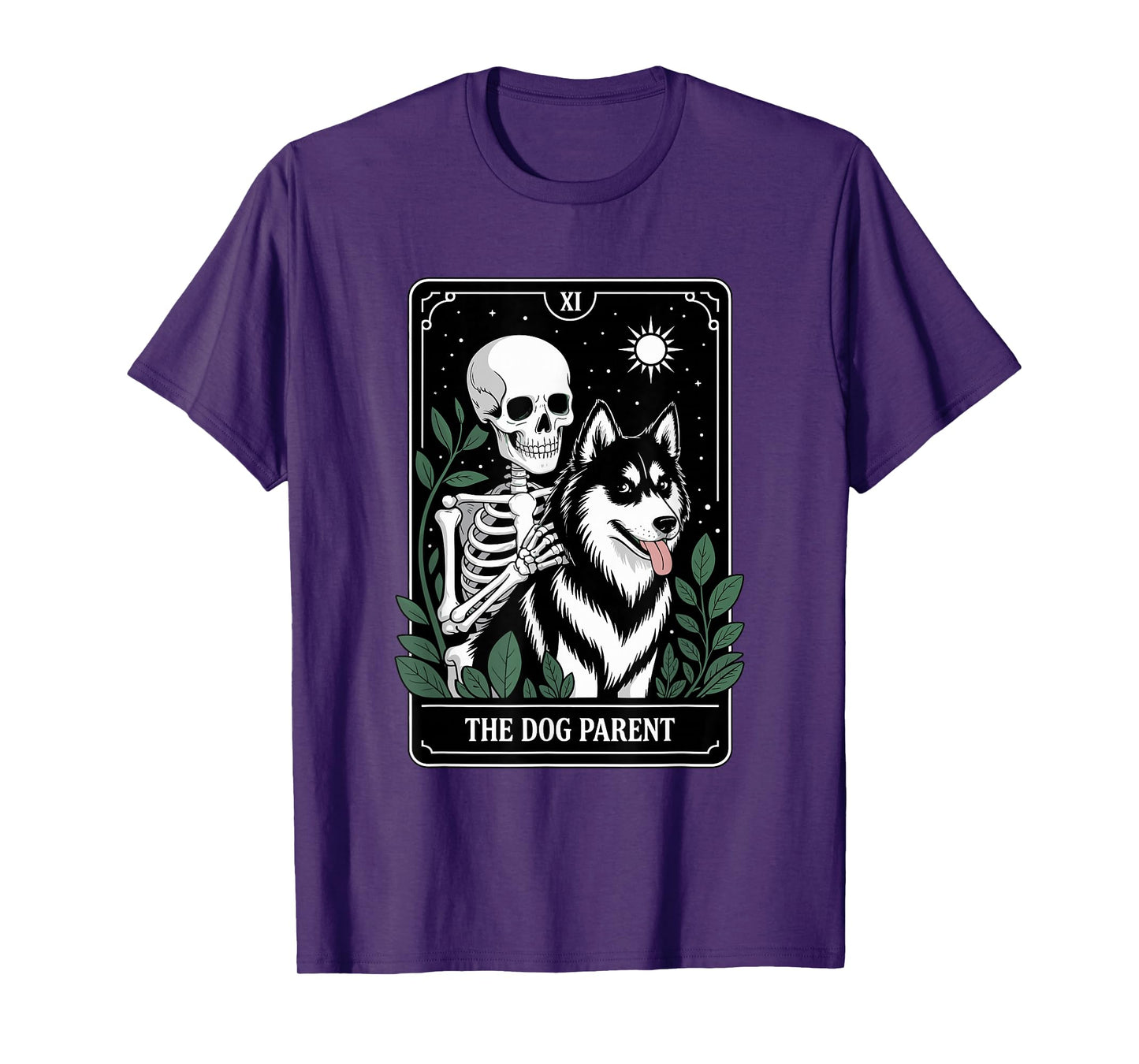 Funny Tarot Dog Parent Siberian Husky T-Shirt