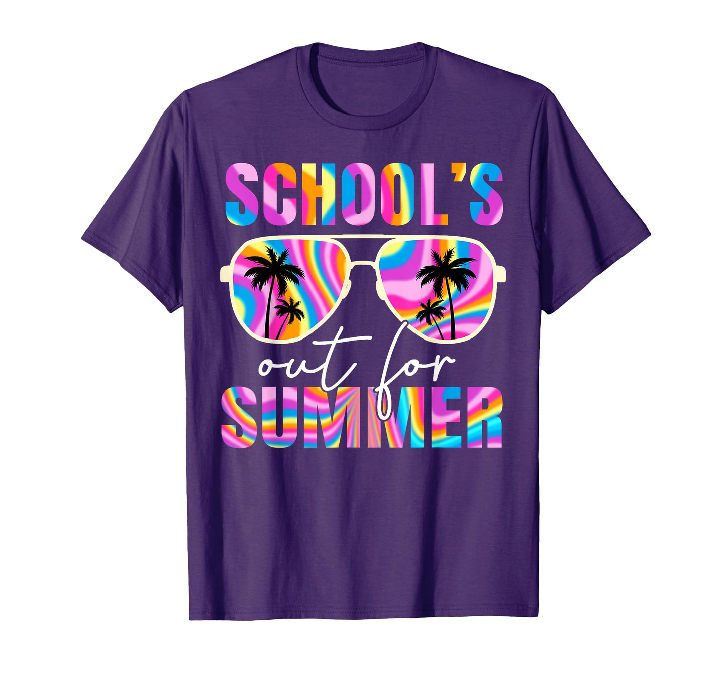 School's Out for Summer Tie Dye Teacher Boy Girl Last Day T-Shirt