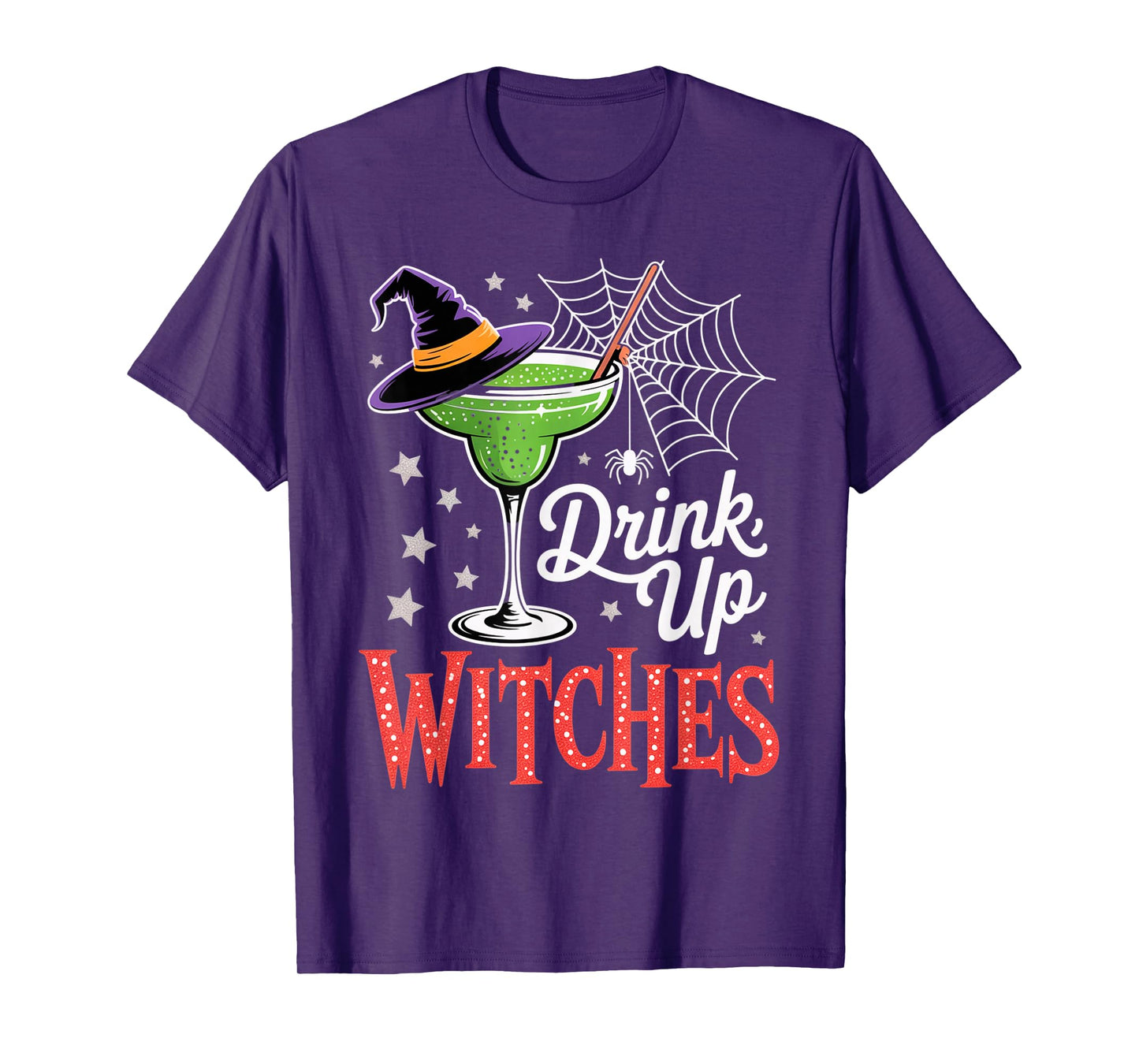 Drink Up Witches Green Margarita Funny Halloween Outfit T-Shirt