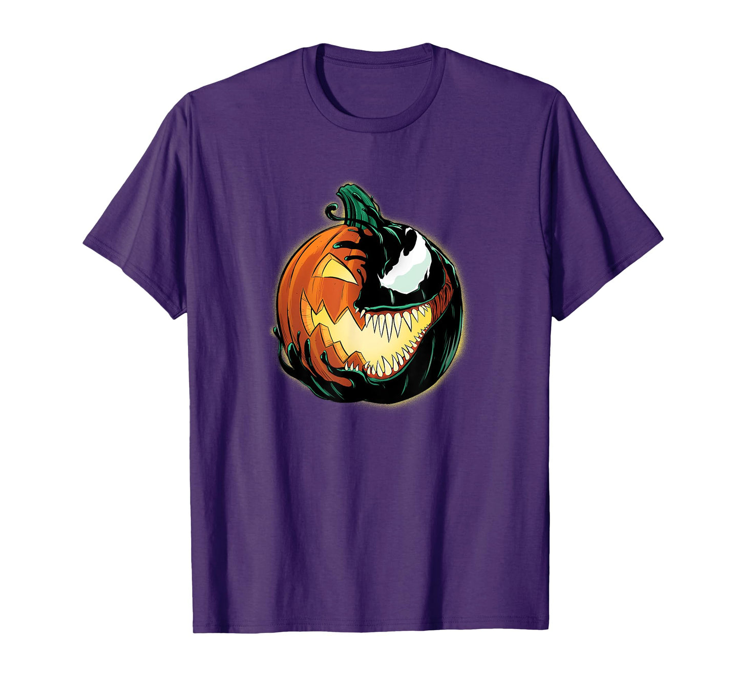 Marvel Venom Halloween Symbiote Pumpkin Jack-O’-Lantern T-Shirt
