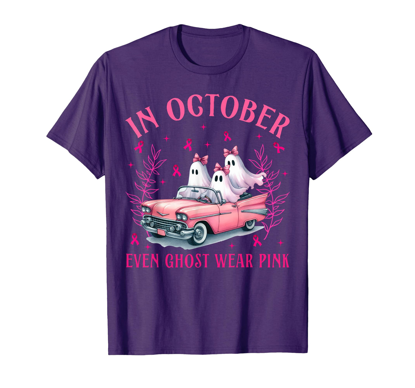In October Even Ghost Wear Pink T-Shirt