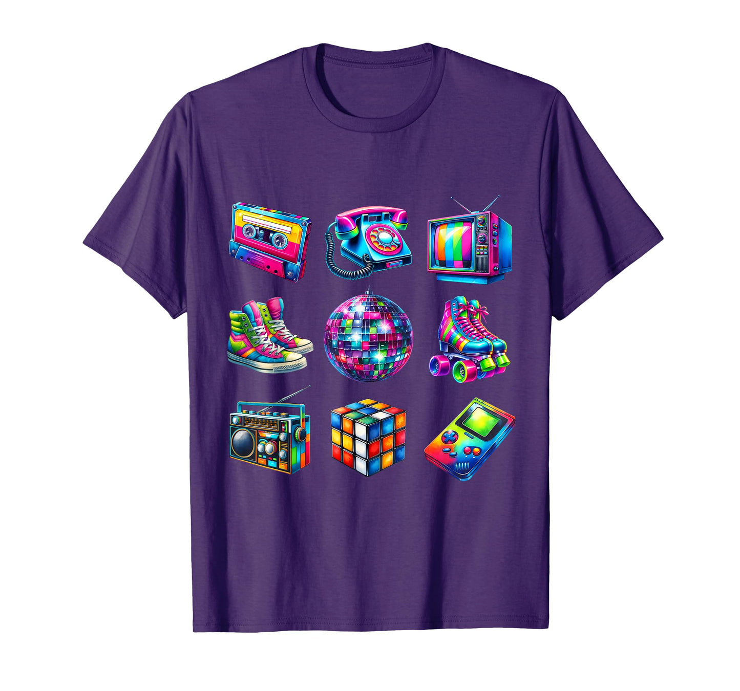 I Love 80s Retro Vintage 80s Style Graphic Women Girl Kids T-Shirt