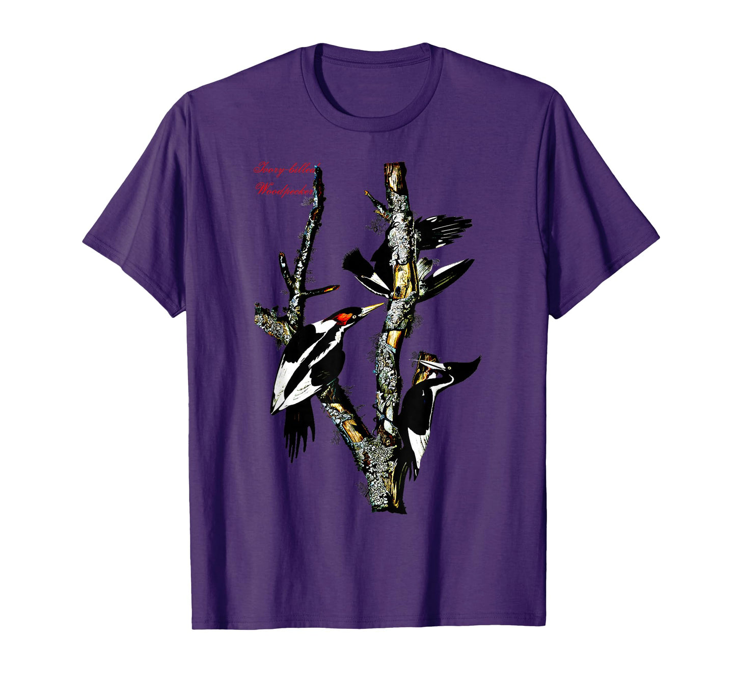 Audubon Ivory-billed Woodpecker North American Birds T-Shirt