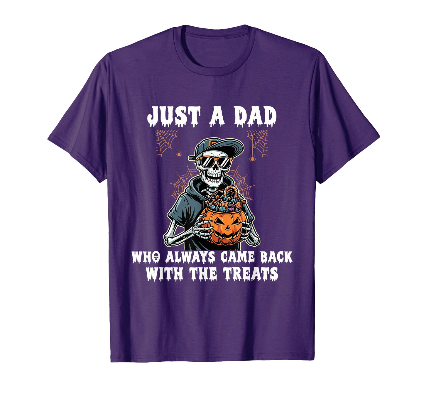 Halloween Dad Just A Dad Who Always Came Back with Treats T-Shirt