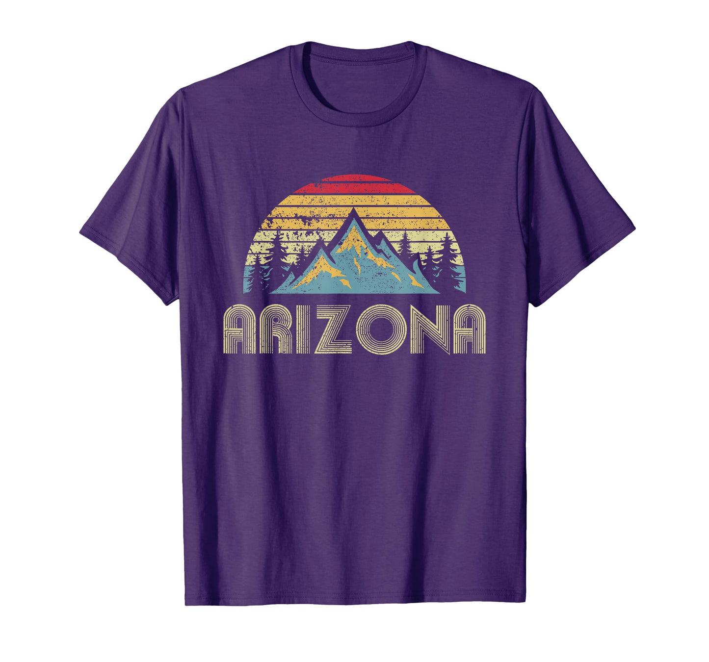 Arizona - Retro Vintage Mountains Nature Hiking T-Shirt