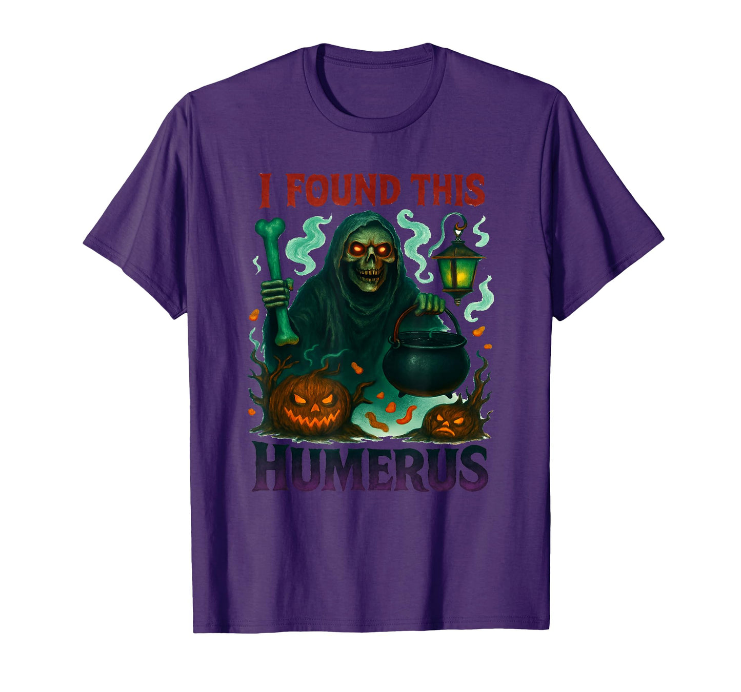 Funny Halloween I Found This Humerus Ghost Bone Skeleton T-Shirt