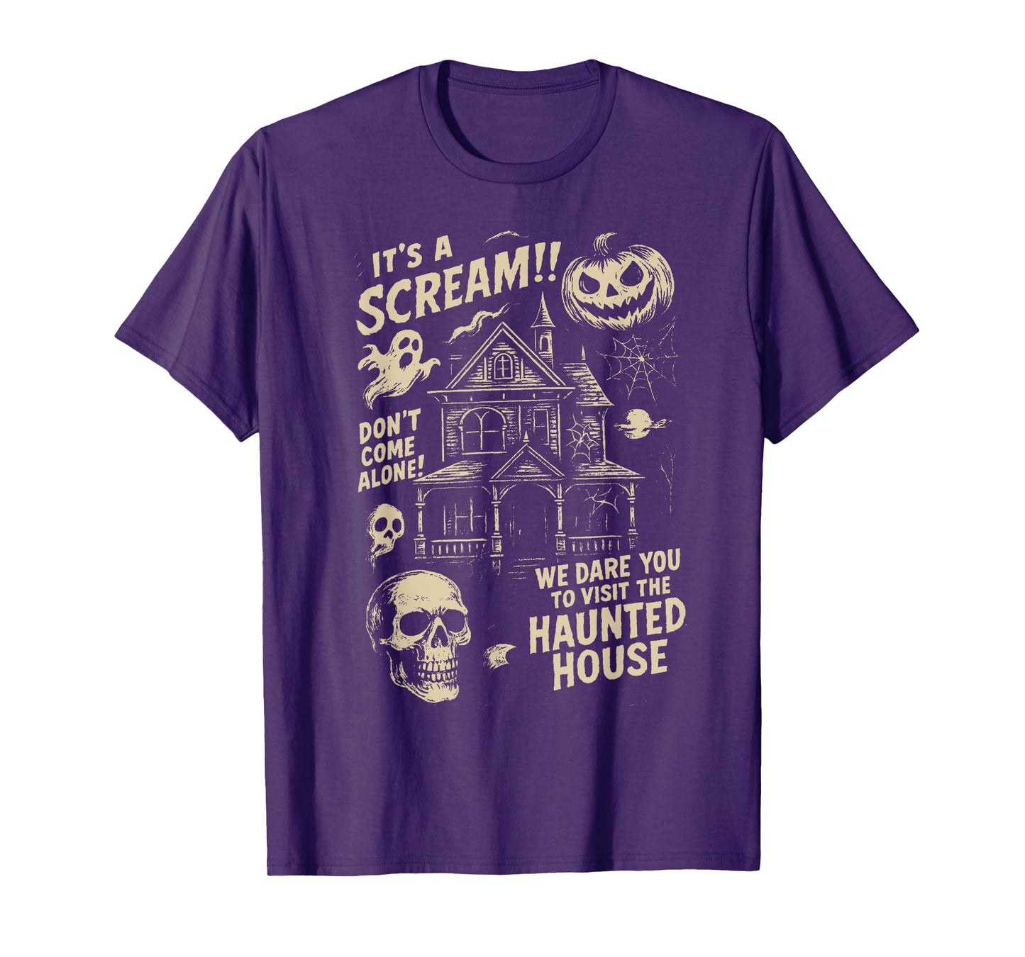It's A Scream Haunted House Halloween Spooky Season Ghost T-Shirt