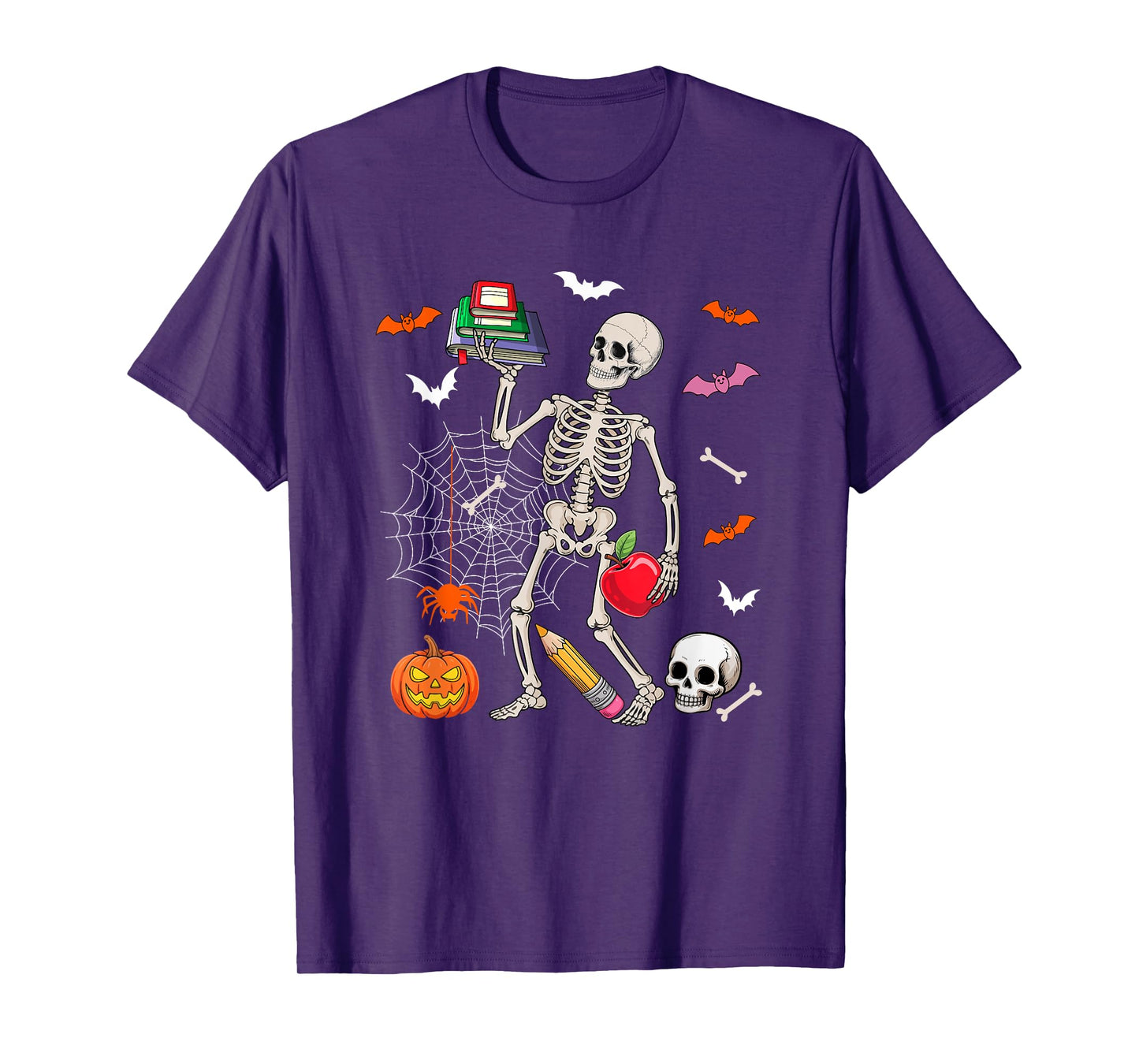 School Counselor Job Horror Skeleton Halloween Costume Team T-Shirt