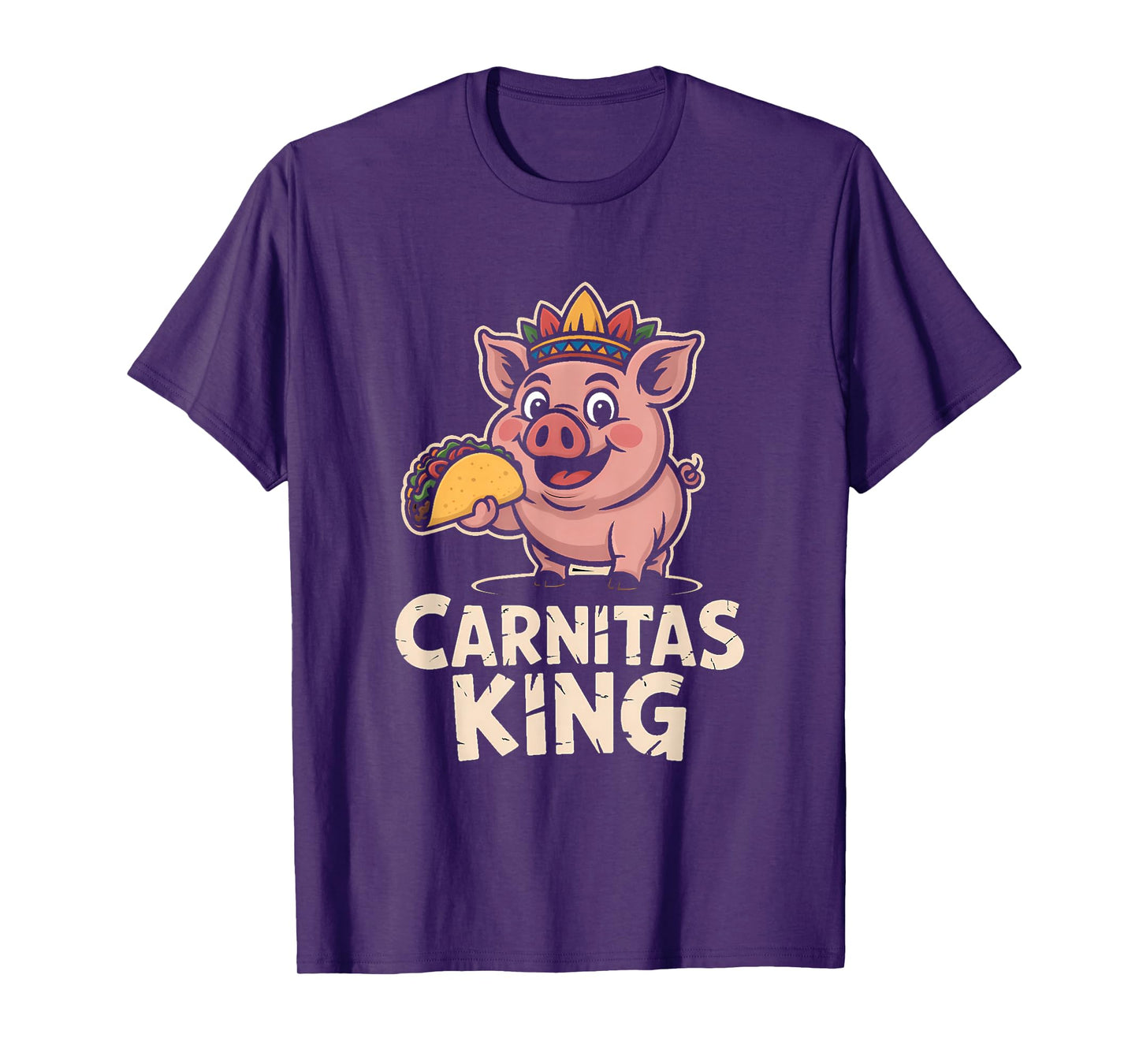 Aztec Pig Carnitas King for Taco Lovers T-Shirt