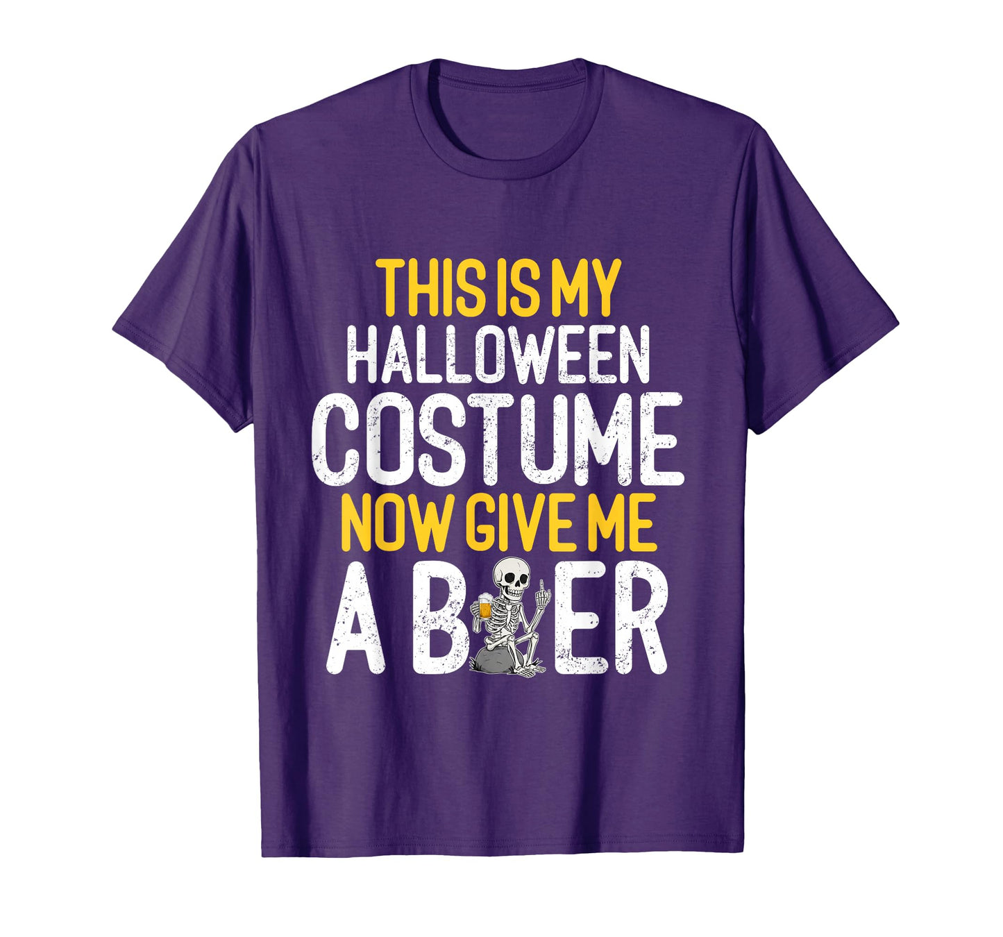 This is My Halloween Costume Beer Lover Skeleton Drinking T-Shirt