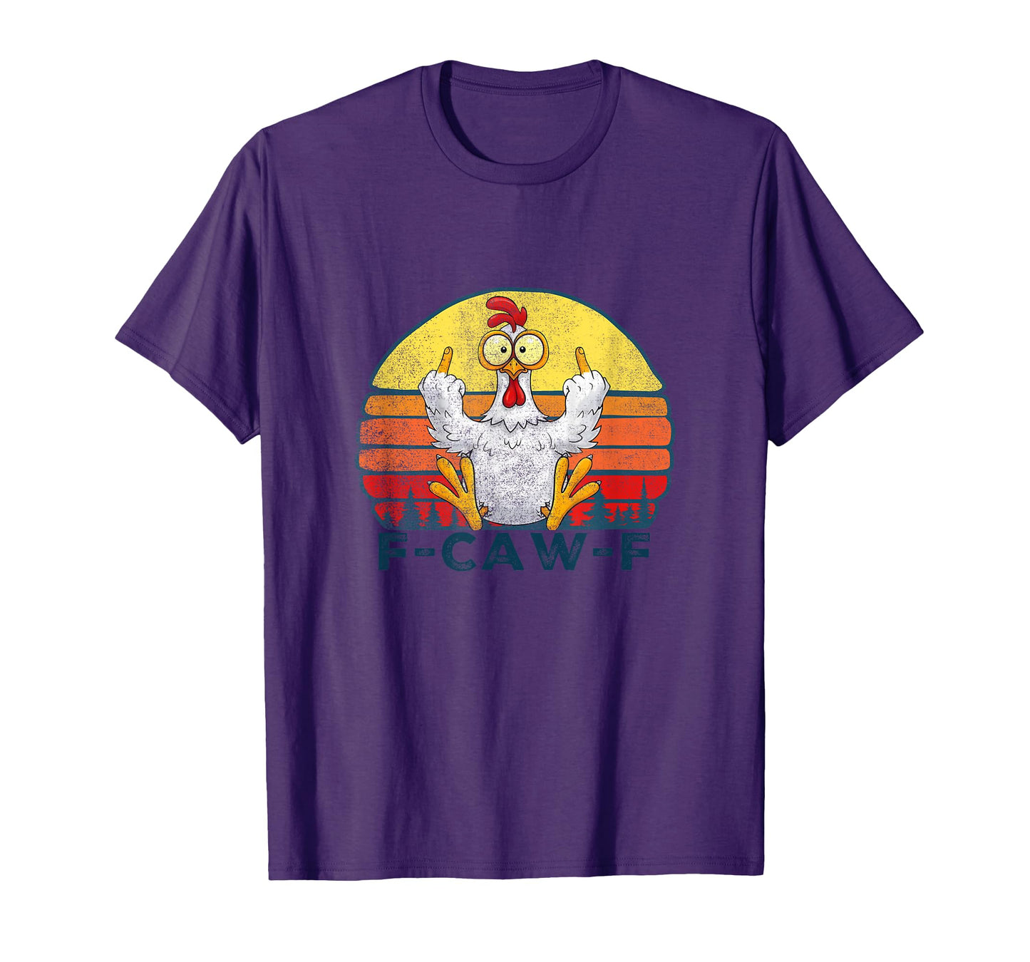 F-Caw-F Funny Chicken Sarcastic Rooster Flipping T-Shirt